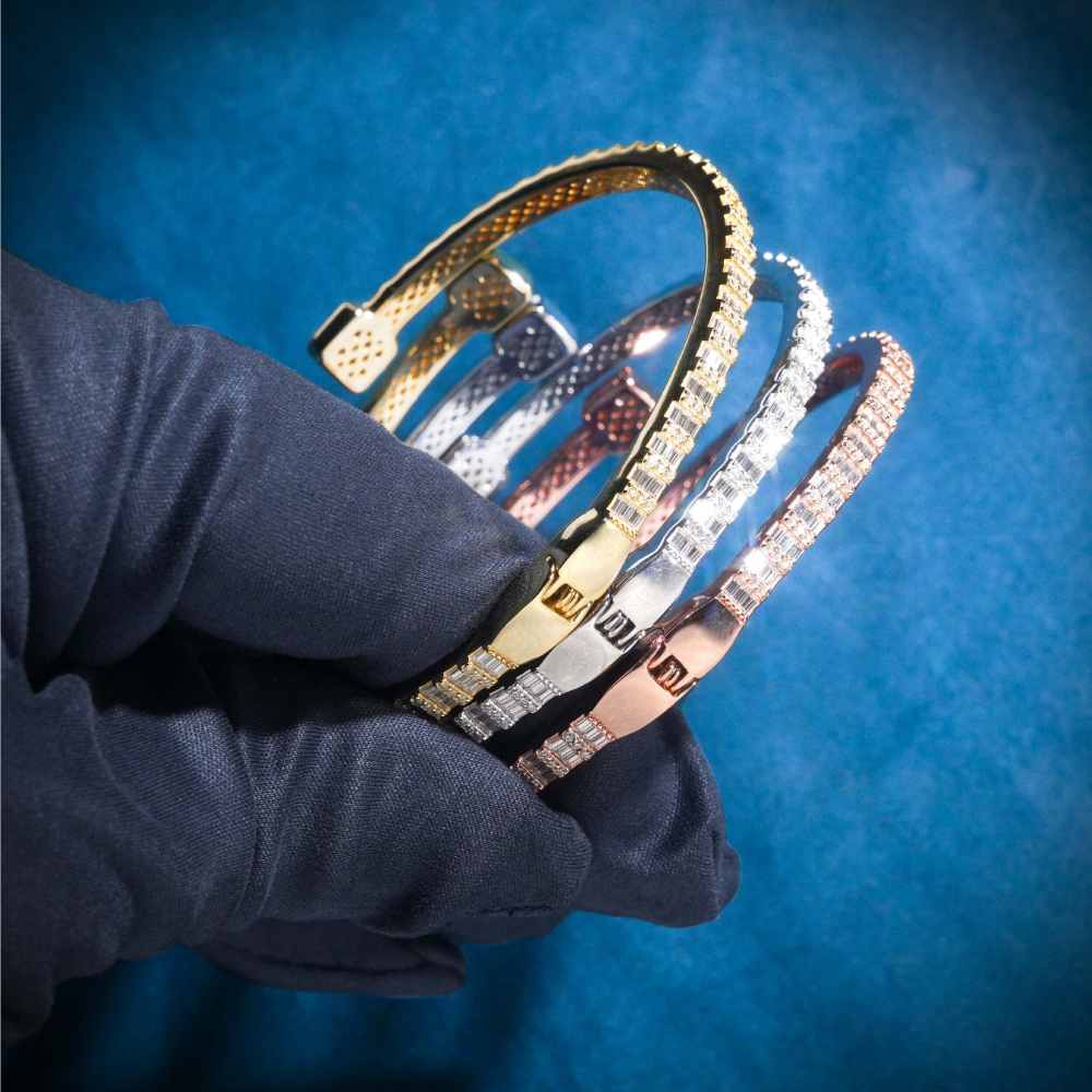 Thin Baguette Bangle Bracelet 14K Gold、mySite、hinf8tx79