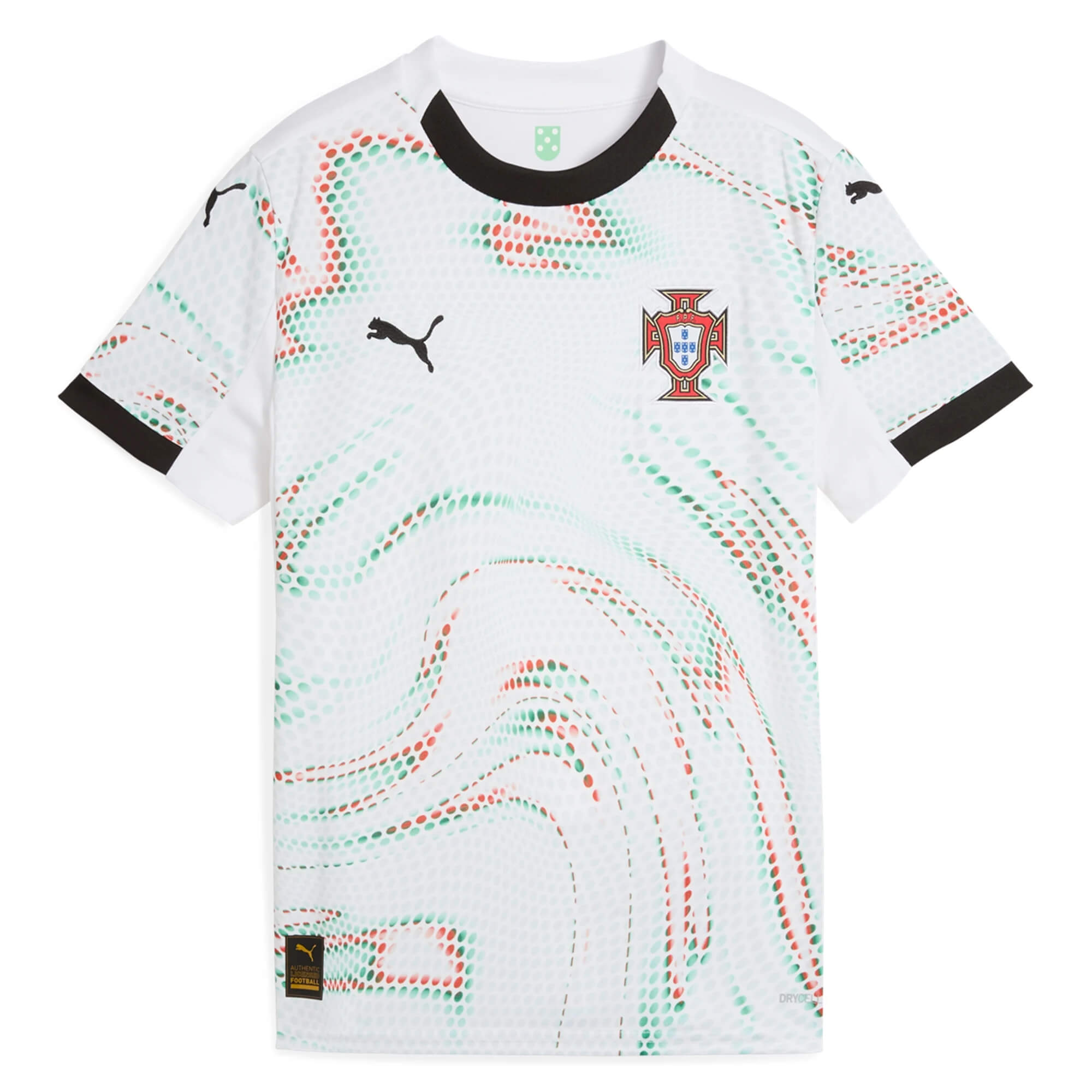 PUMA Kids Portugal 2025/26 Away Jersey White/Green/Red、mySite、bottomscart