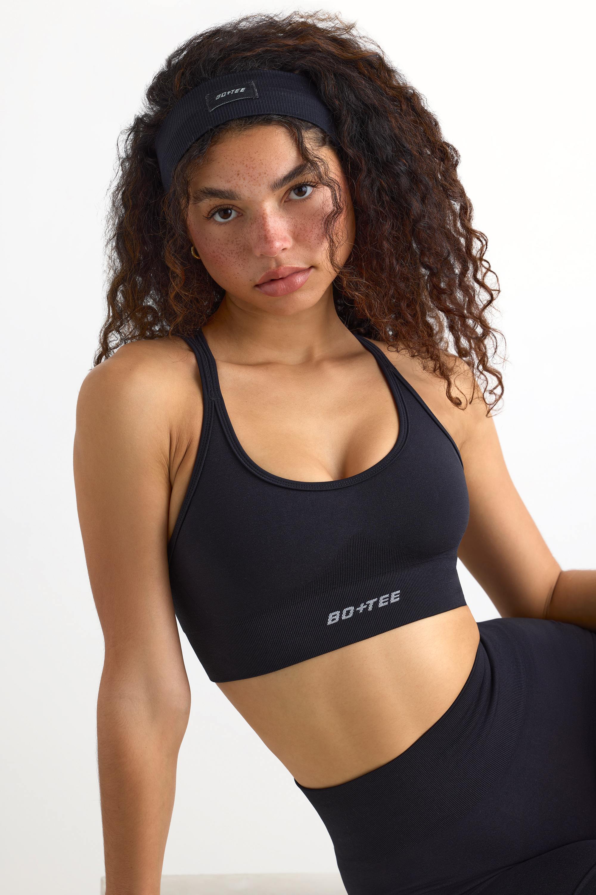 Define Luxe Ribbed Headband in Jet Black、mySite、solidvoid