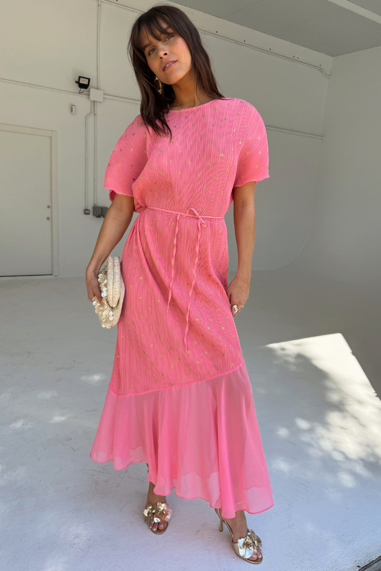 Pink Plisse Fifi Dress、mySite、solidvoid