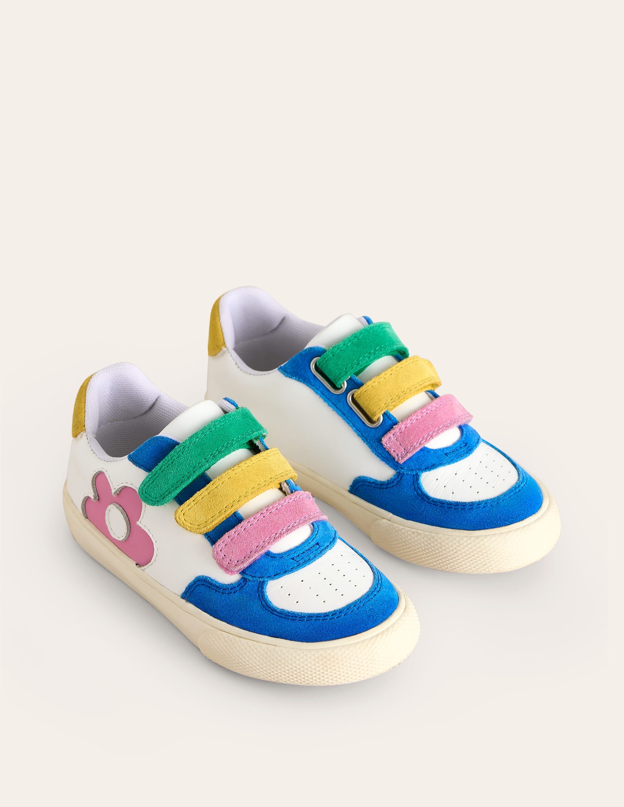  Leather Low Tops-Multi Colour Block Flower、mySite、ashleygrahame