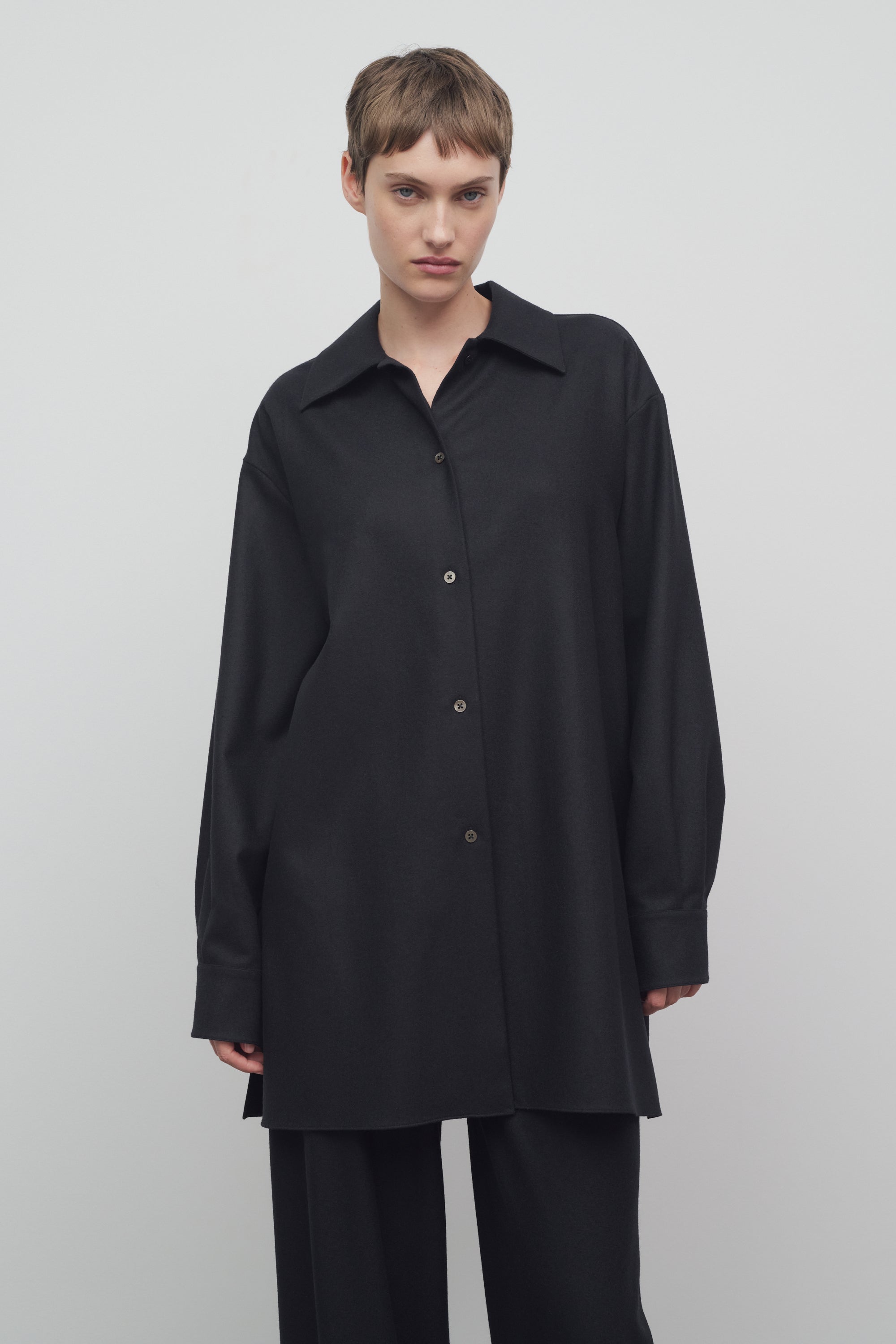 Komako Shirt in Wool and Cashmere、mySite、aoinhome