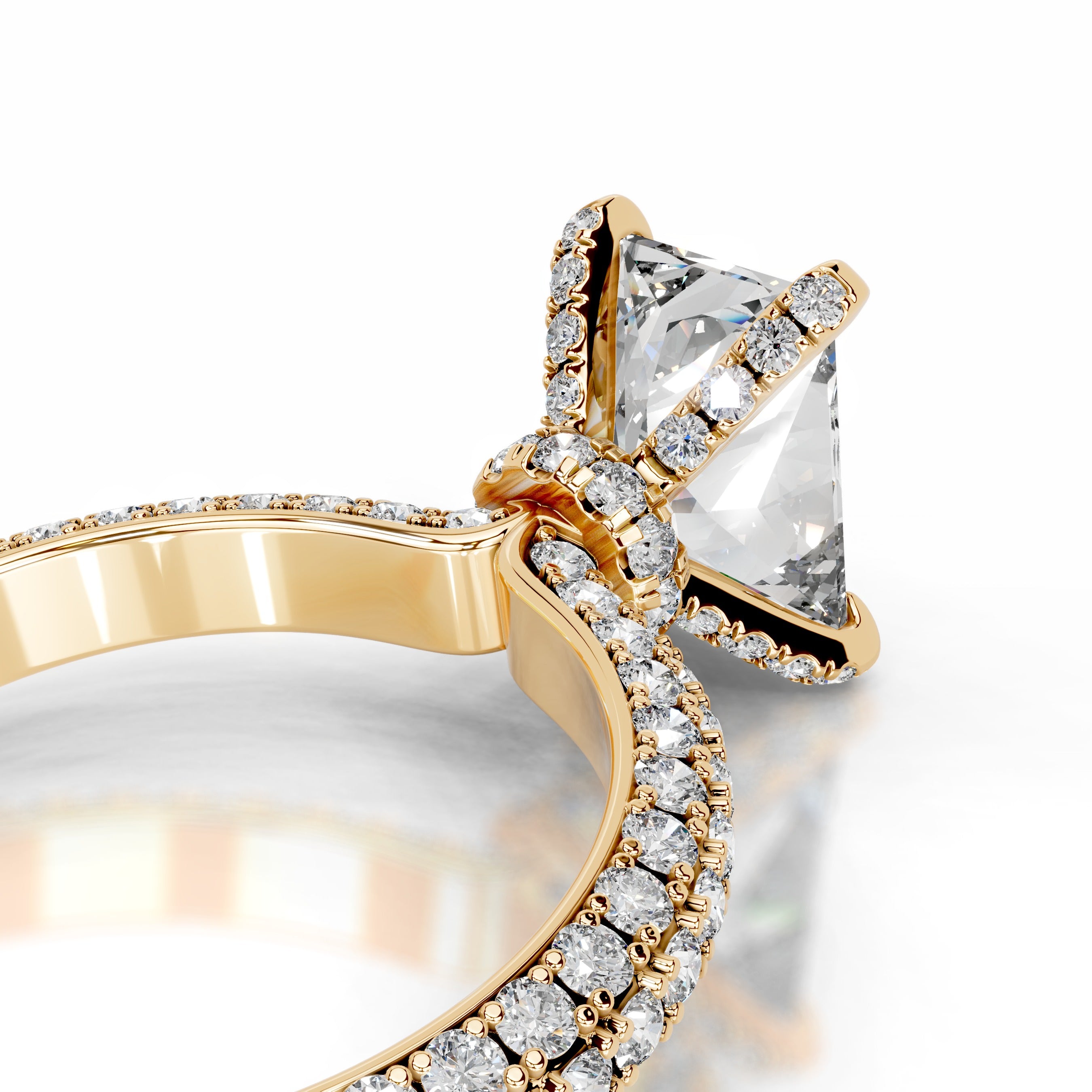 Milly Lab Grown Diamond Ring - 18K Yellow Gold、mySite、hinf8tx79