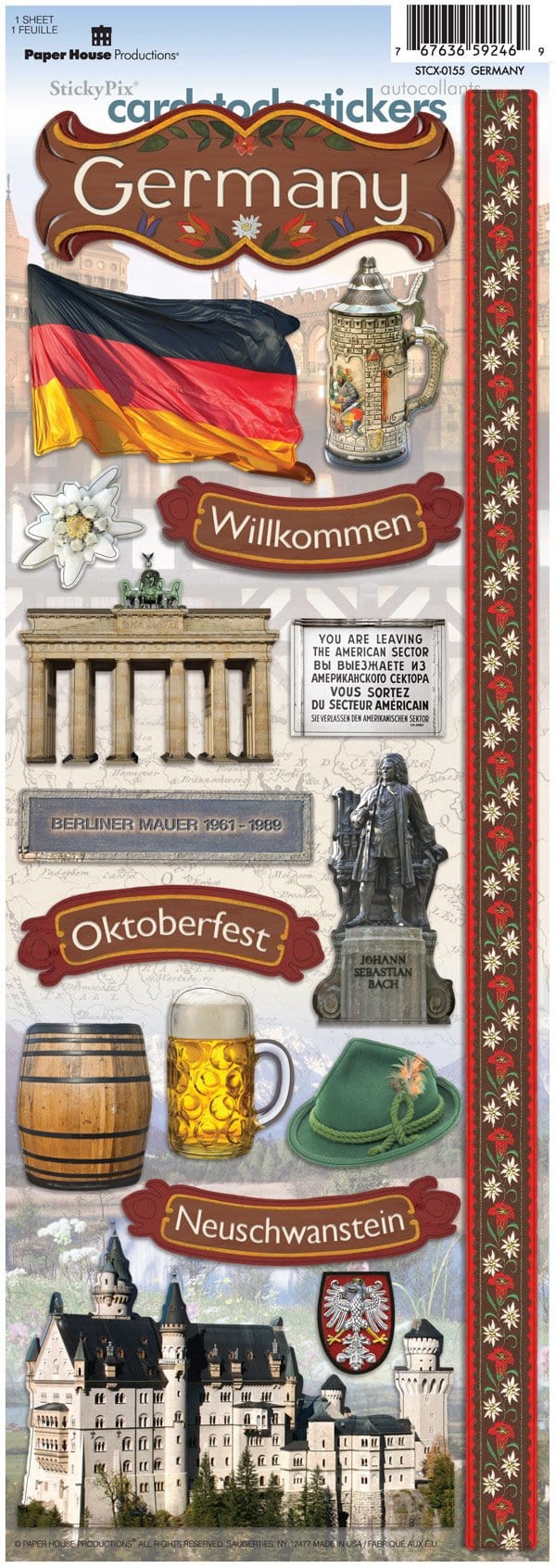  Scrapbook Stickers - Germany、mySite、ghnorth