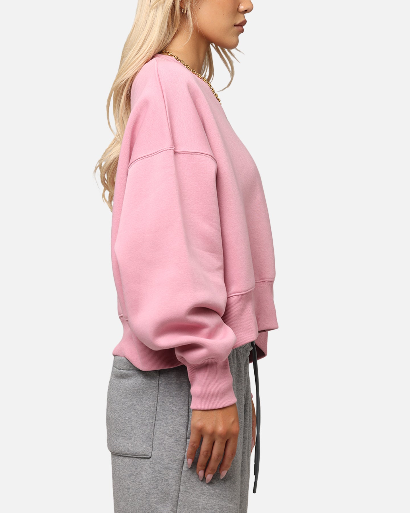 Nike Women's Sportswear Phoenix Fleece Crewneck Pink、mySite、zt4zffjzw