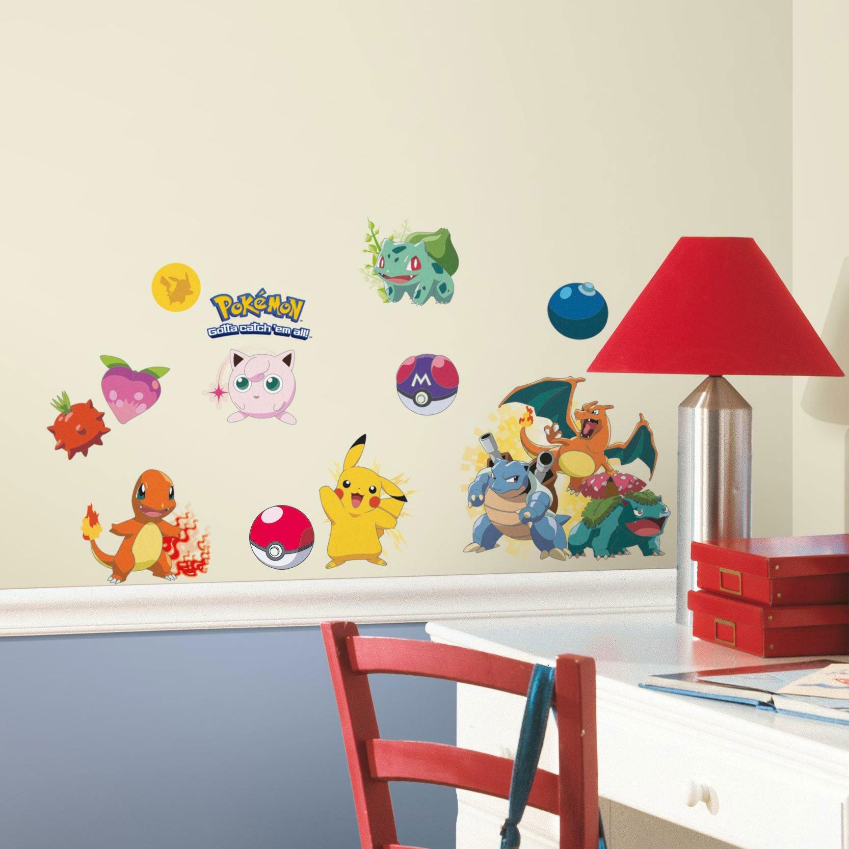  Iconic Pokemon Wall Sticker Decals、mySite、ghnorth