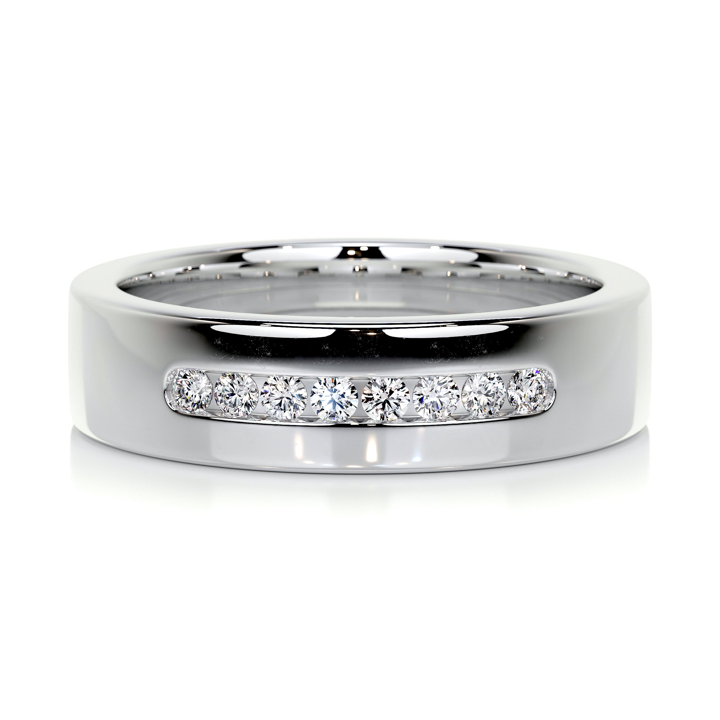 Nicky Wedding Band (0.20 Carat) -18K White Gold、mySite、hinf8tx79