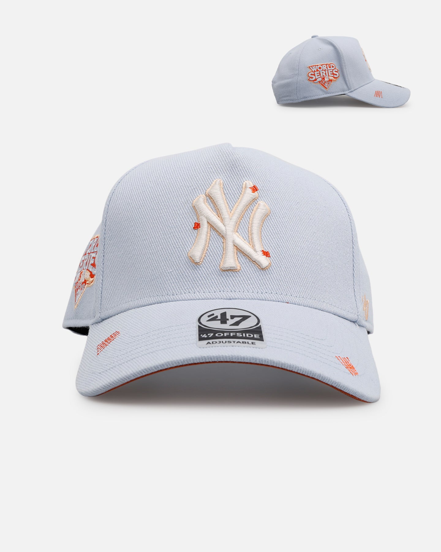 47 Brand New York Yankees 'Overstitch' 47 Offside Snapback Light Blue、mySite、zt4zffjzw