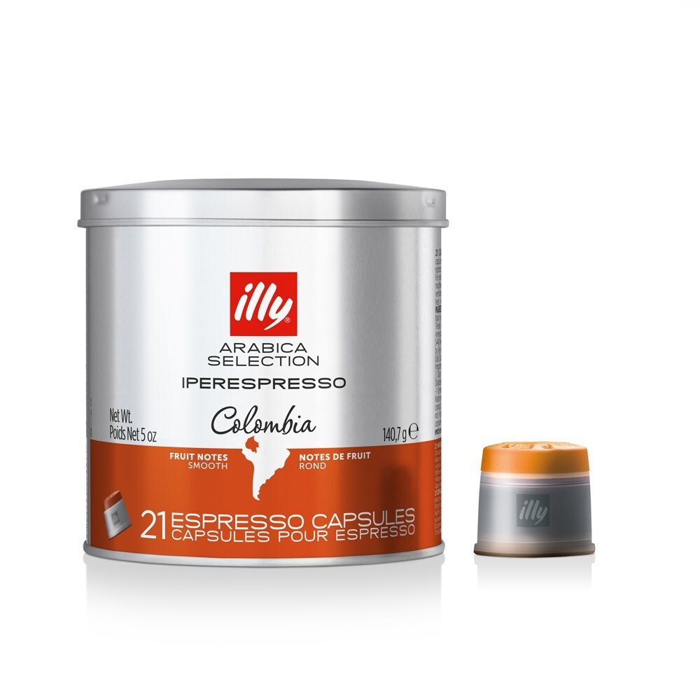 Illy Colombia iperEspresso Coffee Capsules 21pk 140g、mySite、camillekostekn