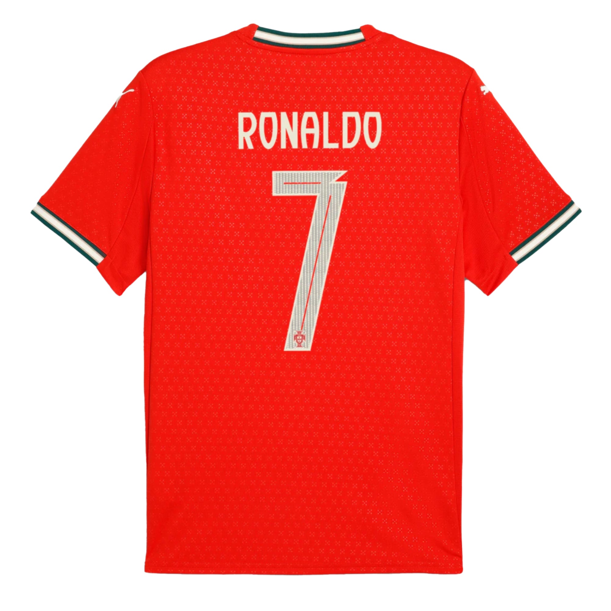 PUMA Men's Portugal 2025/26 Home Jersey w/ Ronaldo #7 Printing、mySite、noshort
