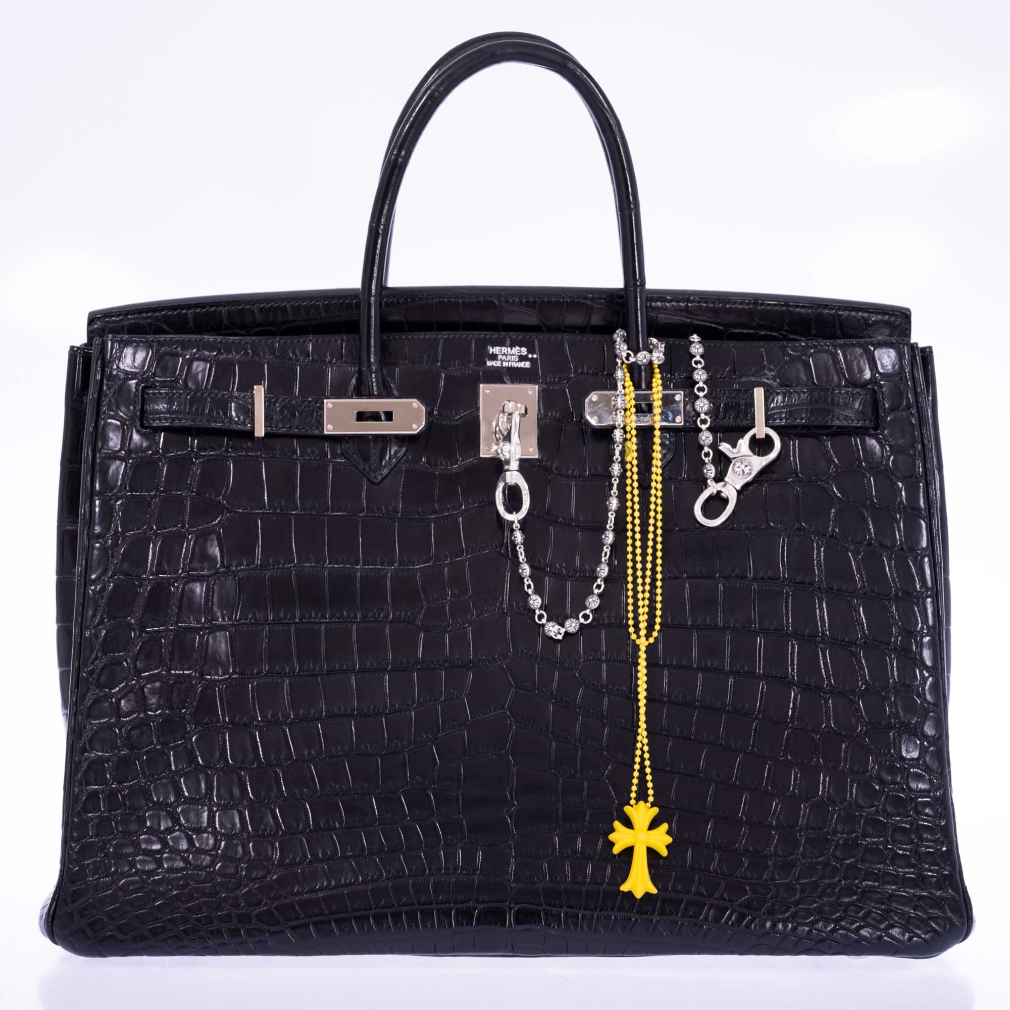 Hermès Birkin 40 Black Matte Porosus Crocodile Palladium Hardware、mySite、garminoutage.com