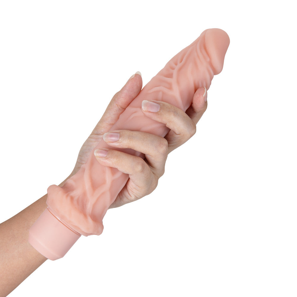 Dr. Skin Silicone By Blush® | Dr. Richard Beige 9.75-Inch Long Vibrating Dildo、mySite、bottomscart