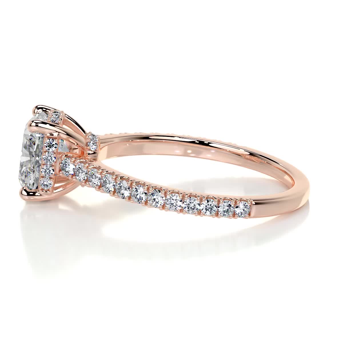 Cassandra Lab Grown Diamond Ring -14K Rose Gold、mySite、hinf8tx79