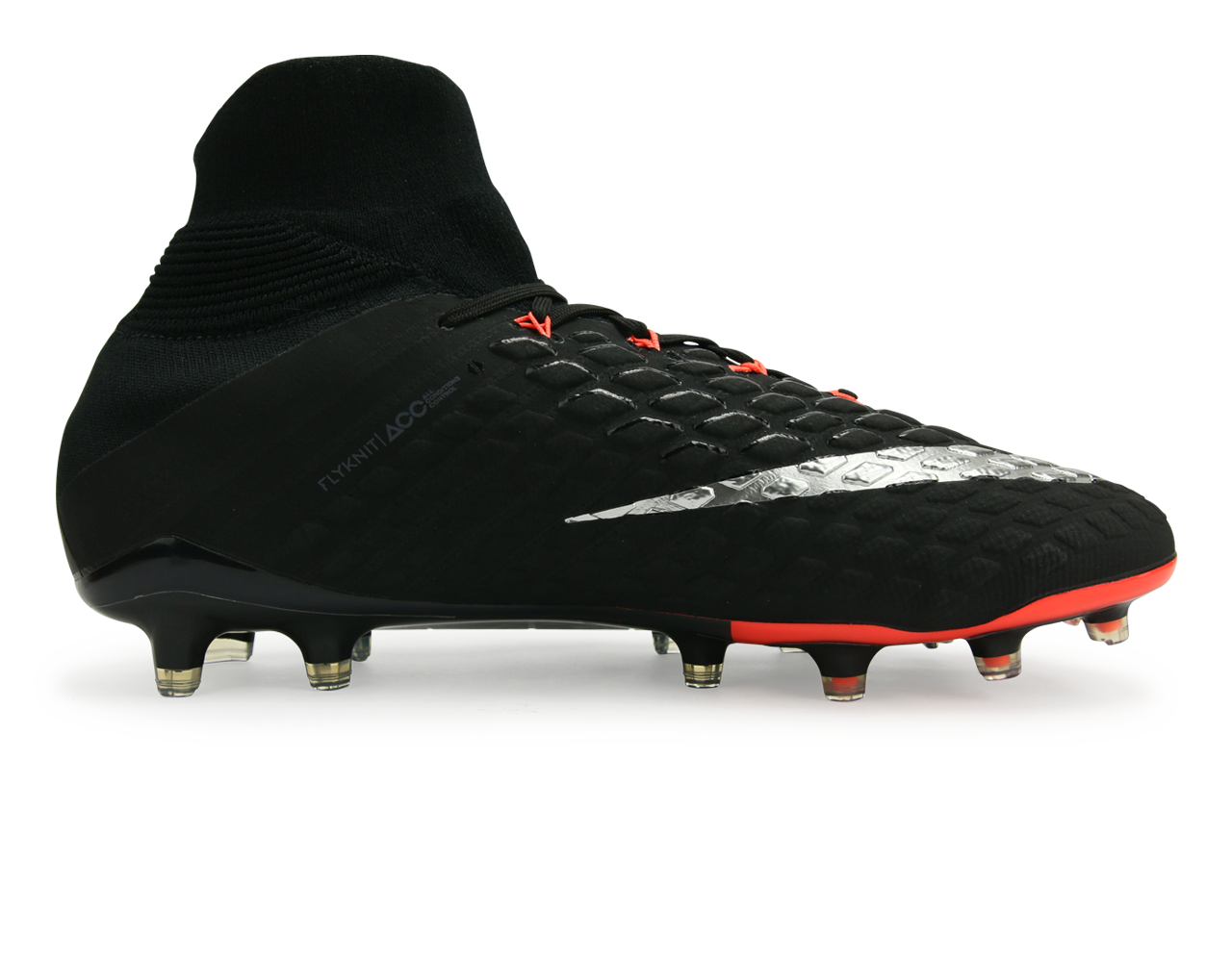 Nike Men's Hypervenom Phantom III Dynamic Fit FG Black/Metalic Silver/Anthracite、mySite、noshort