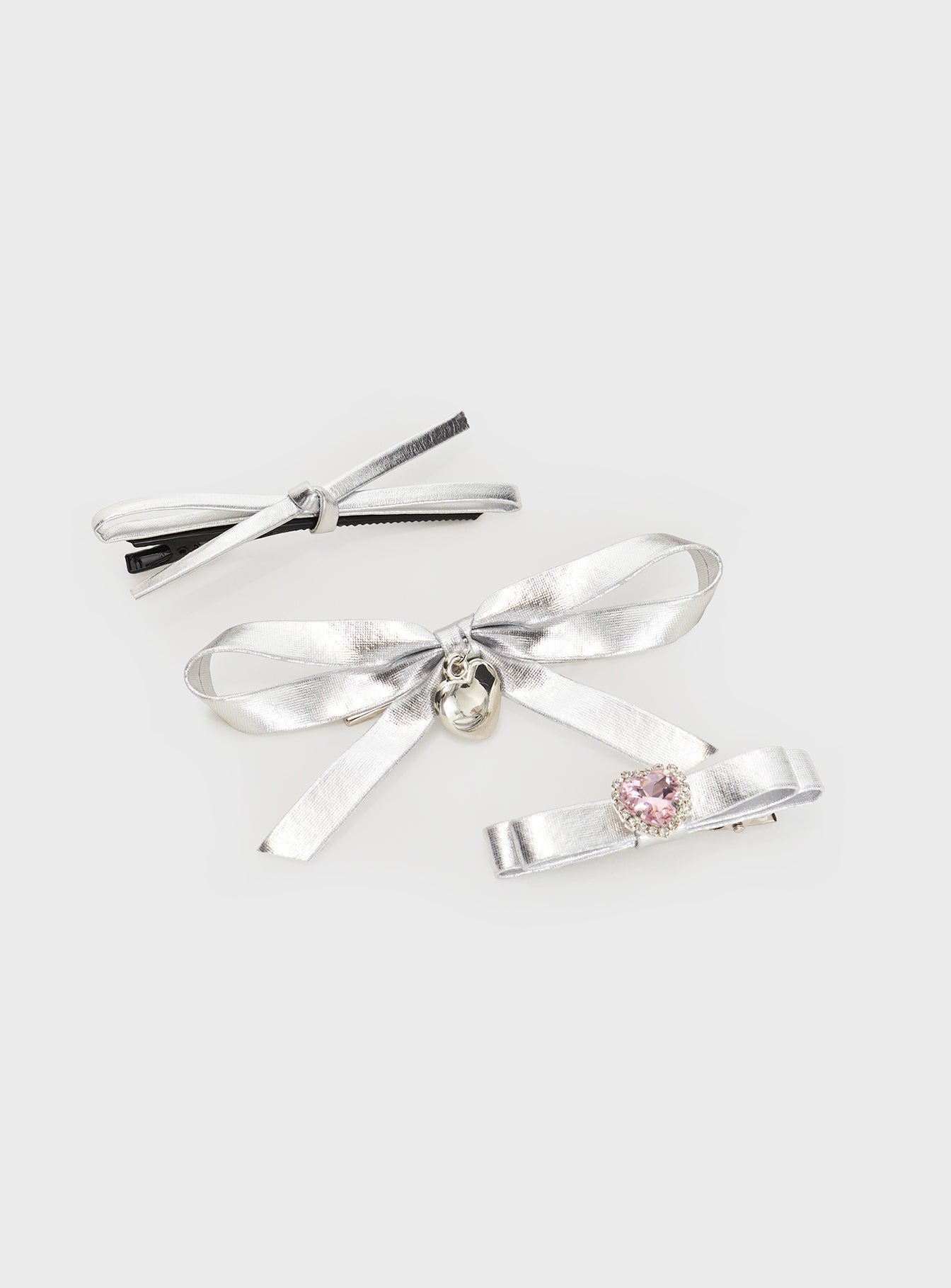 Mich Hair Clip Pack Silver、mySite、solidvoid