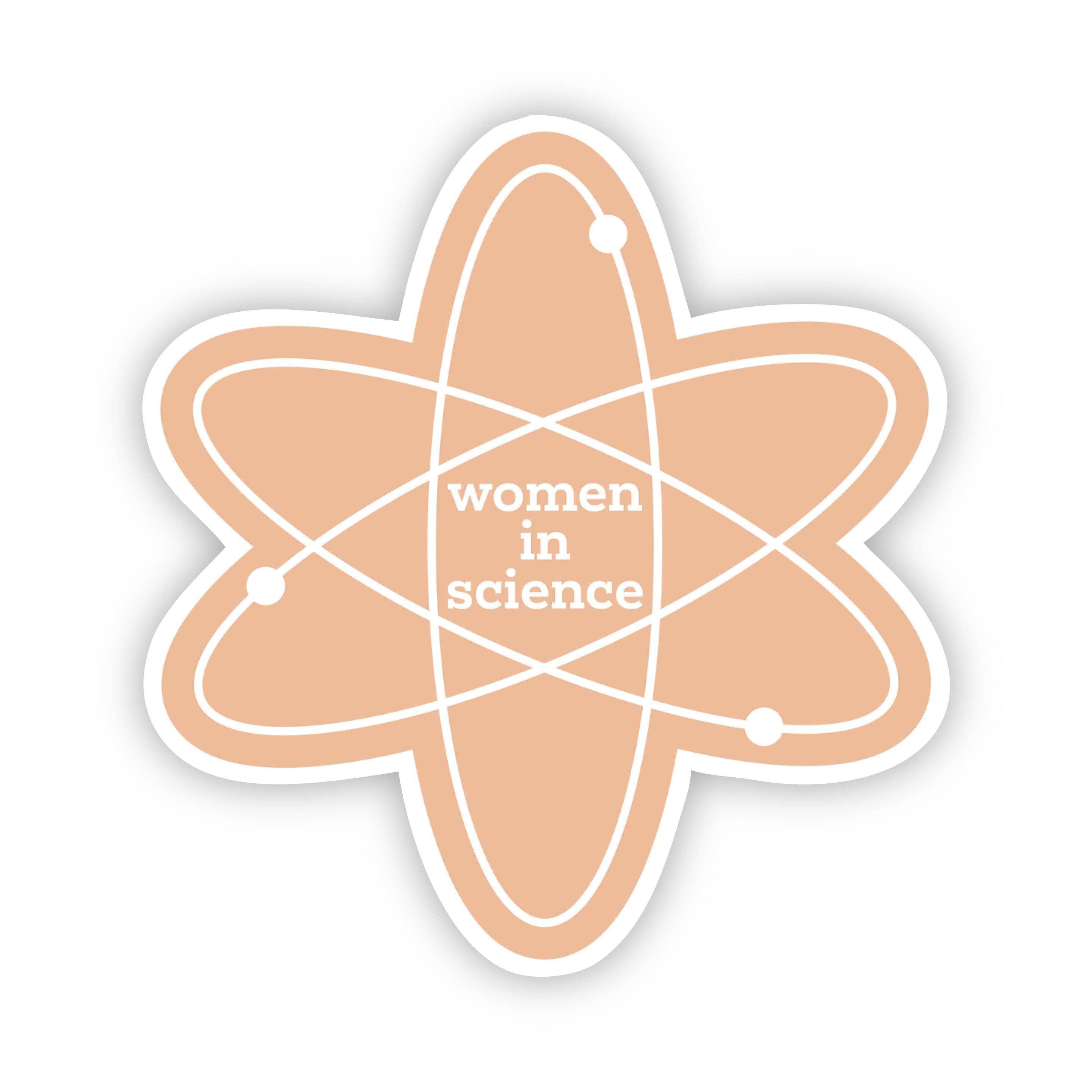  Women in Science Peach Sticker、mySite、elrpsem3k