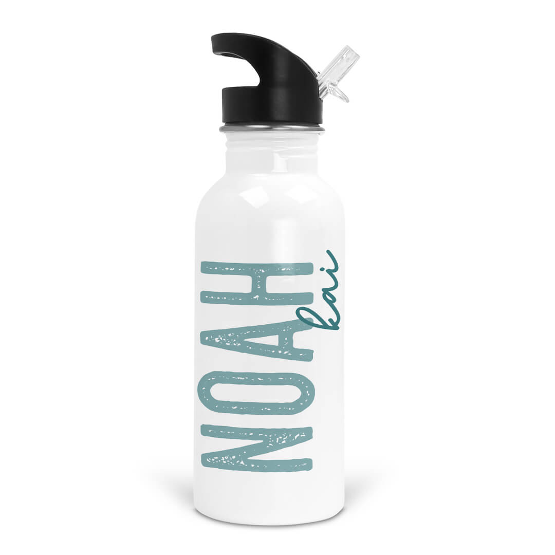  Teal Ombre Personalized Kids Water Bottle、mySite、layawaytickets