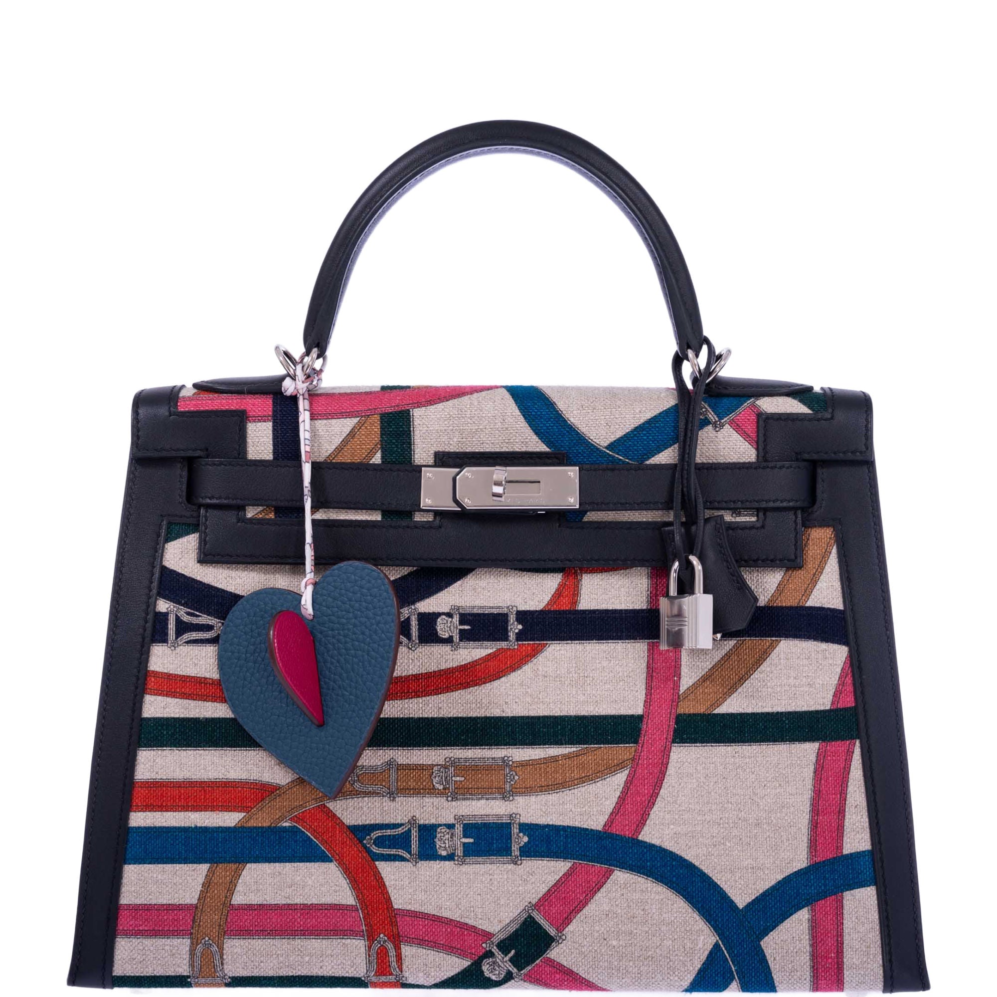 Hermès Kelly 32 Sellier Toile De Camp Cavalcadour Palladium Hardware、mySite、garminoutage.com