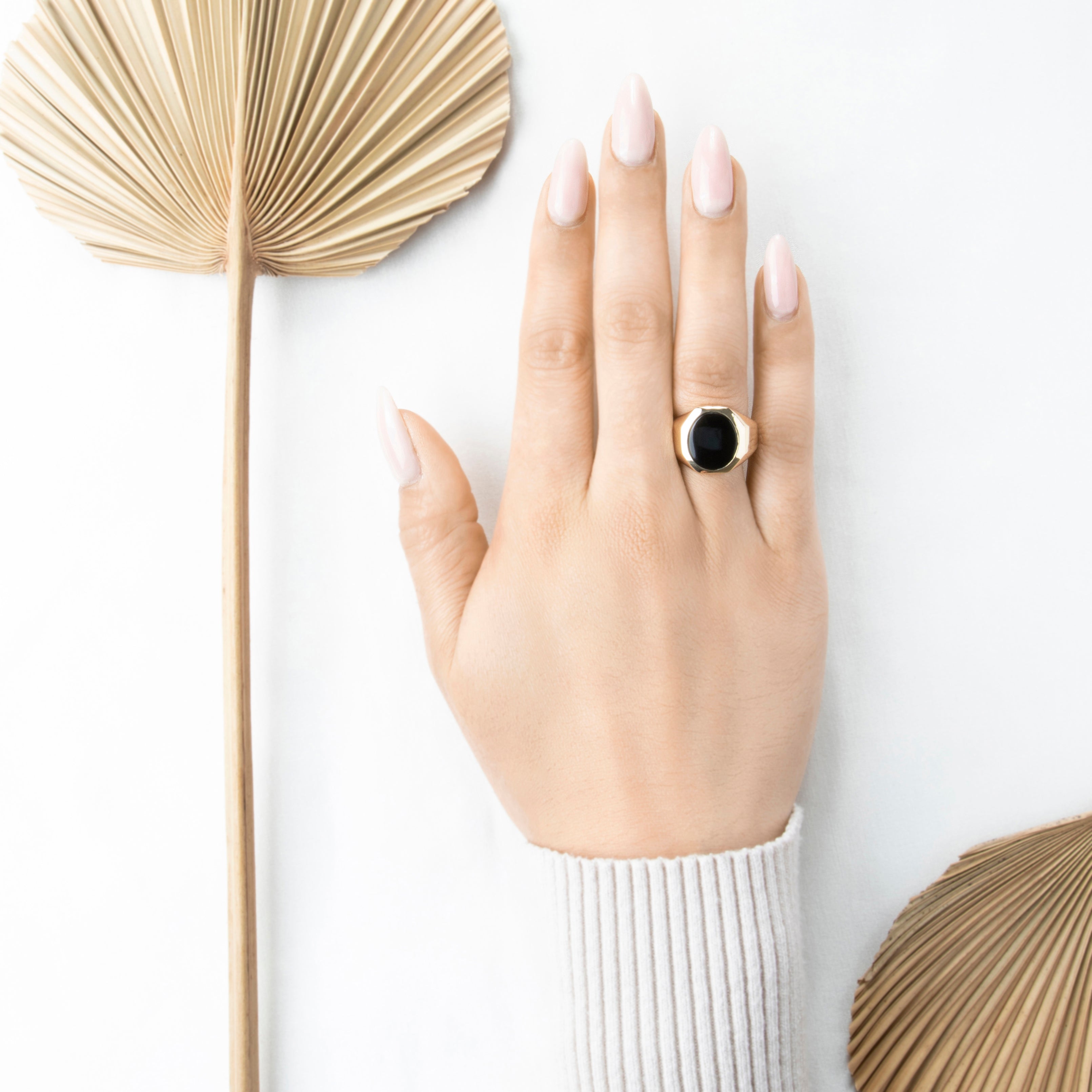 Vintage 10k Yellow Gold Onyx Geometric Signet Ring 8.00、mySite、hinf8tx79