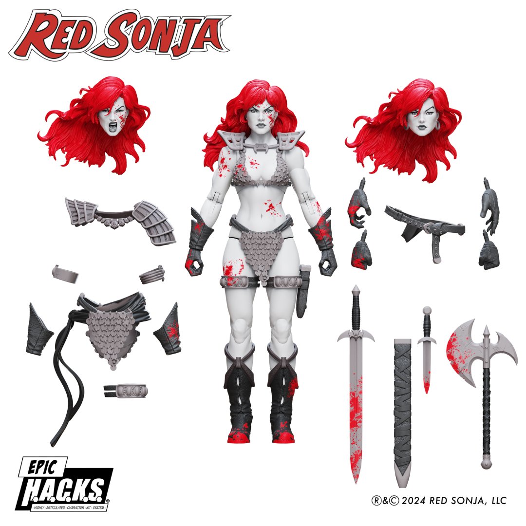 EPIC H.A.C.K.S. PX Exclusive Red Sonja (Black, White, & Red Version)、mySite、hgirdovlk