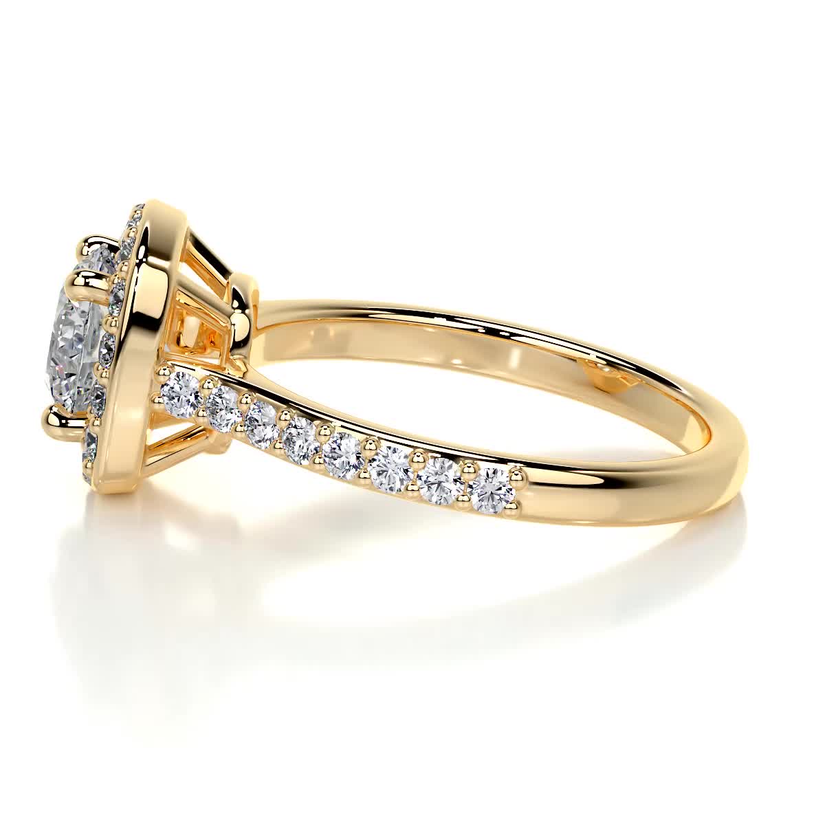 Paisley Lab Grown Diamond Ring -18K Yellow Gold、mySite、hinf8tx79