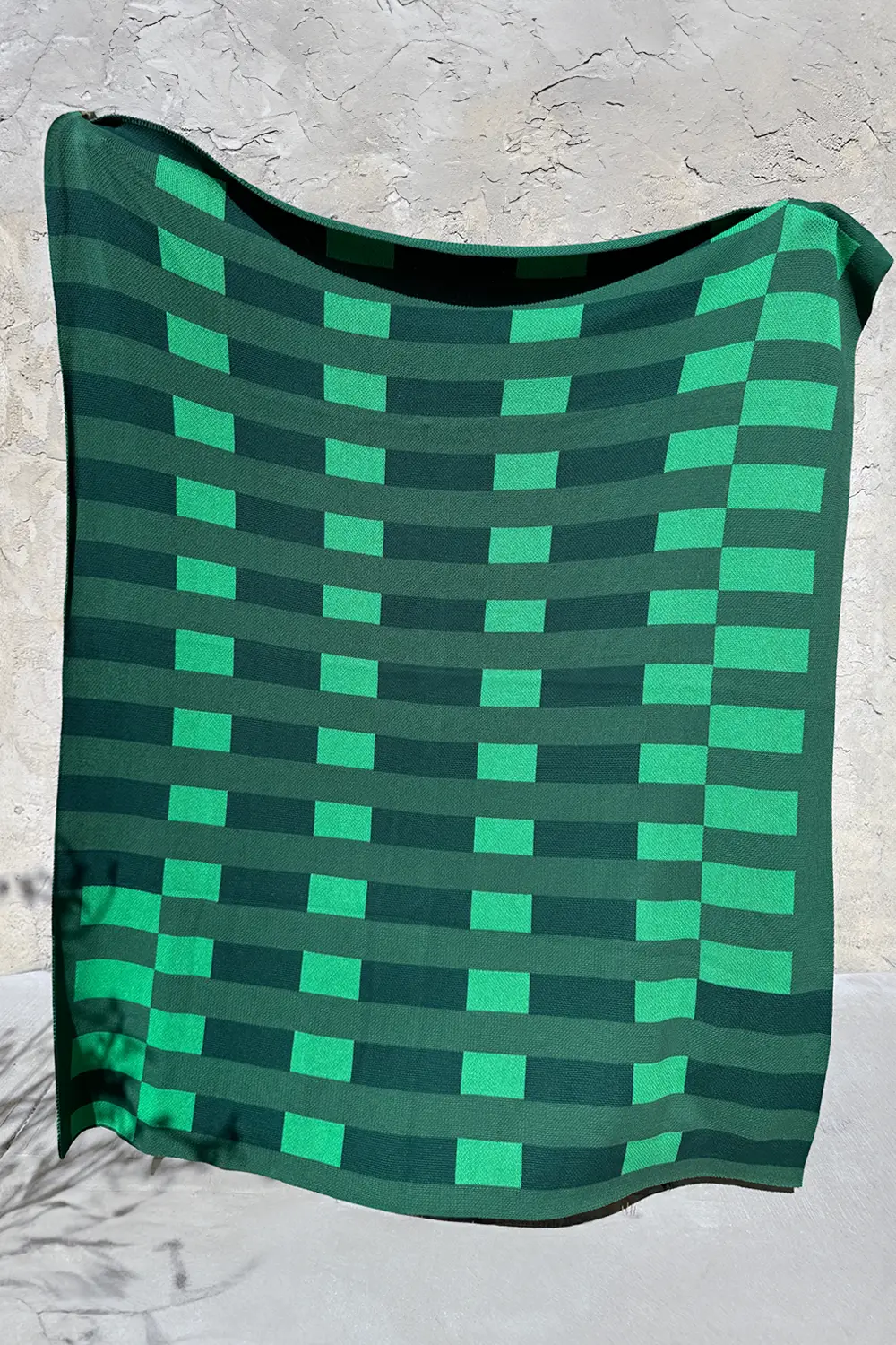 Green Matrix Combed Cotton Knit Throw Blanket、mySite、gigharbornorthrealestate