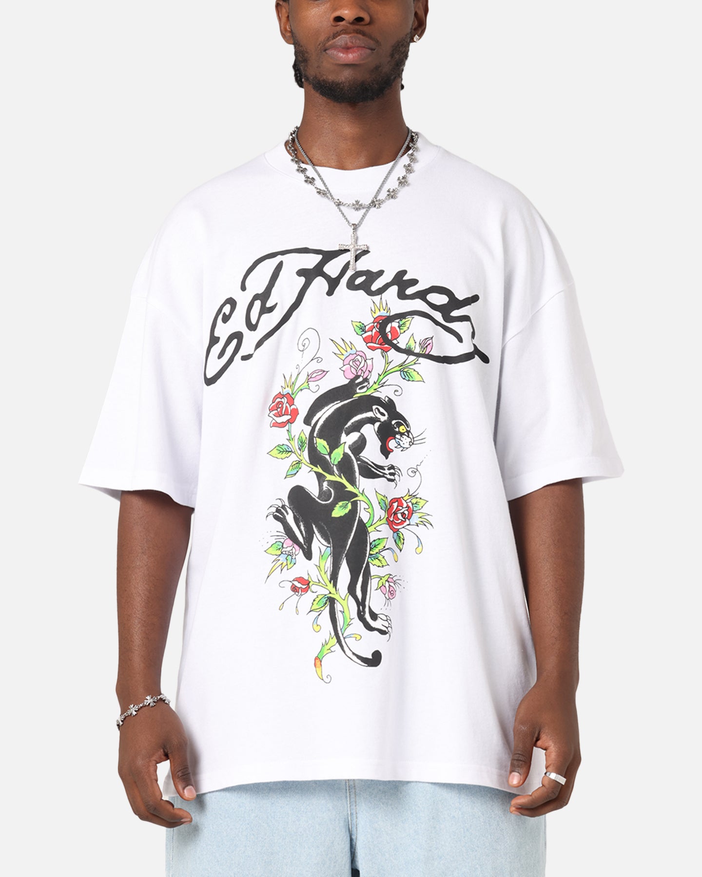 Ed Hardy Savage Bloom T-Shirt White、mySite、zt4zffjzw