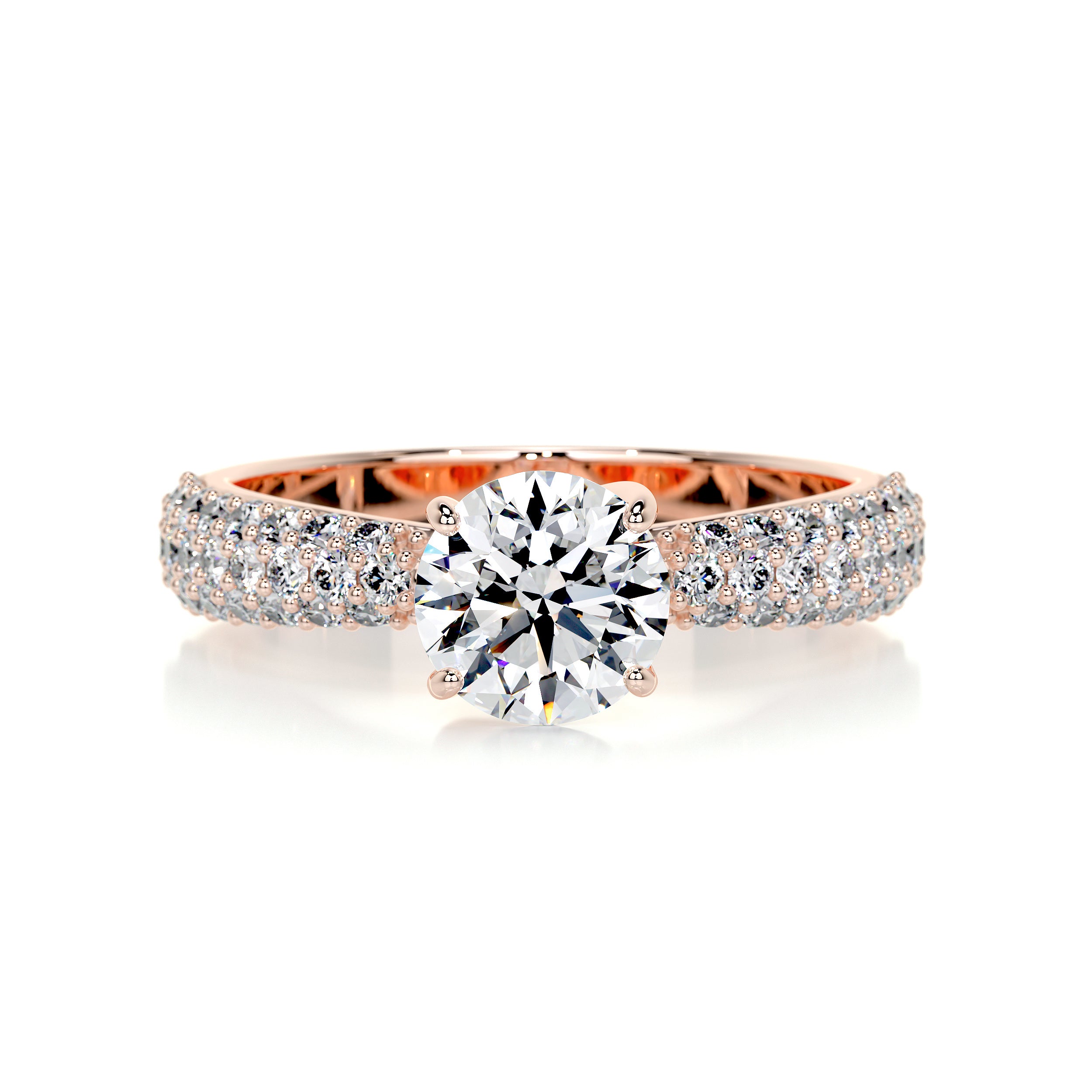 Alora Diamond Engagement Ring -14K Rose Gold、mySite、hinf8tx79