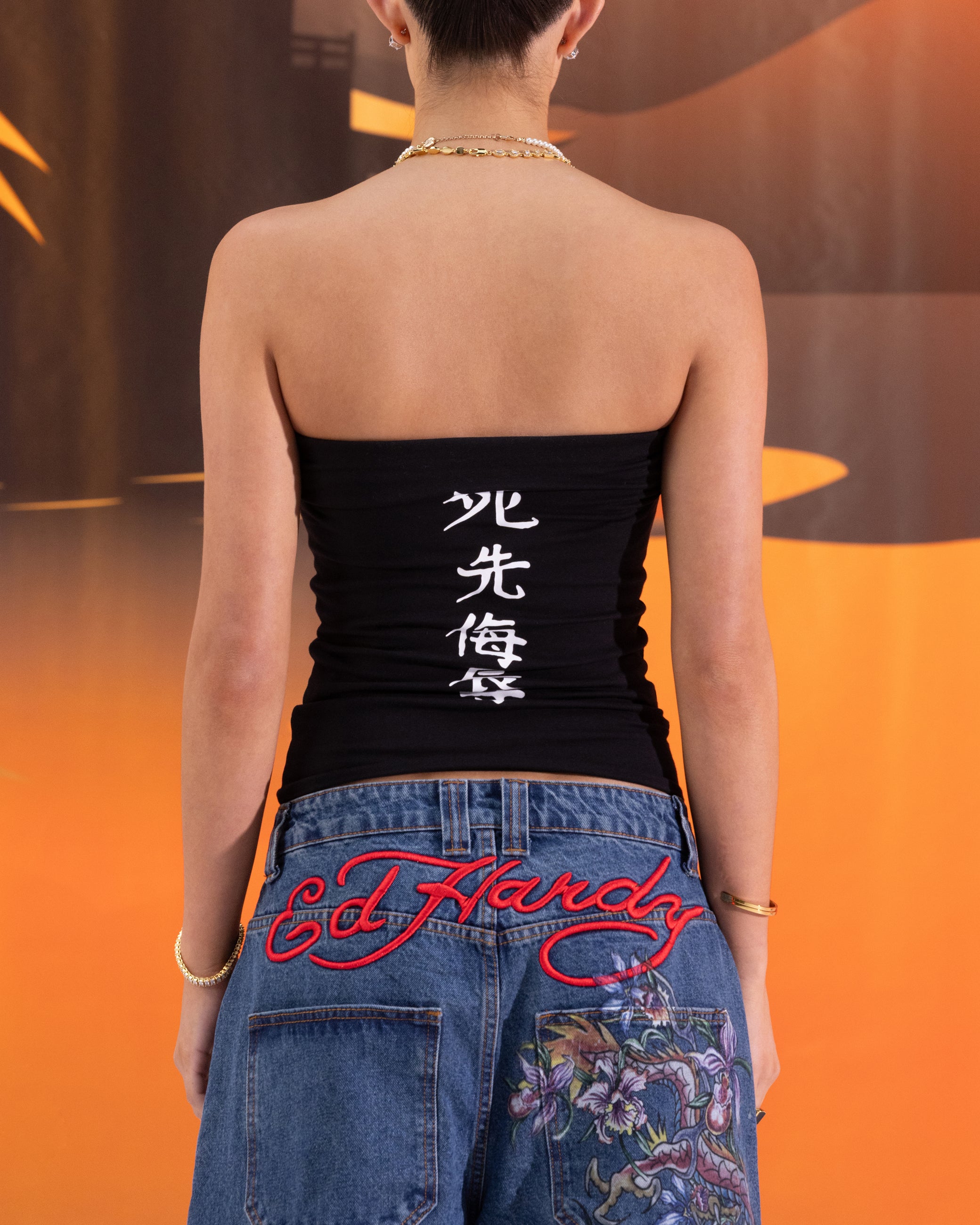 Ed Hardy Women's Geisha Boob Tube Black、mySite、zt4zffjzw