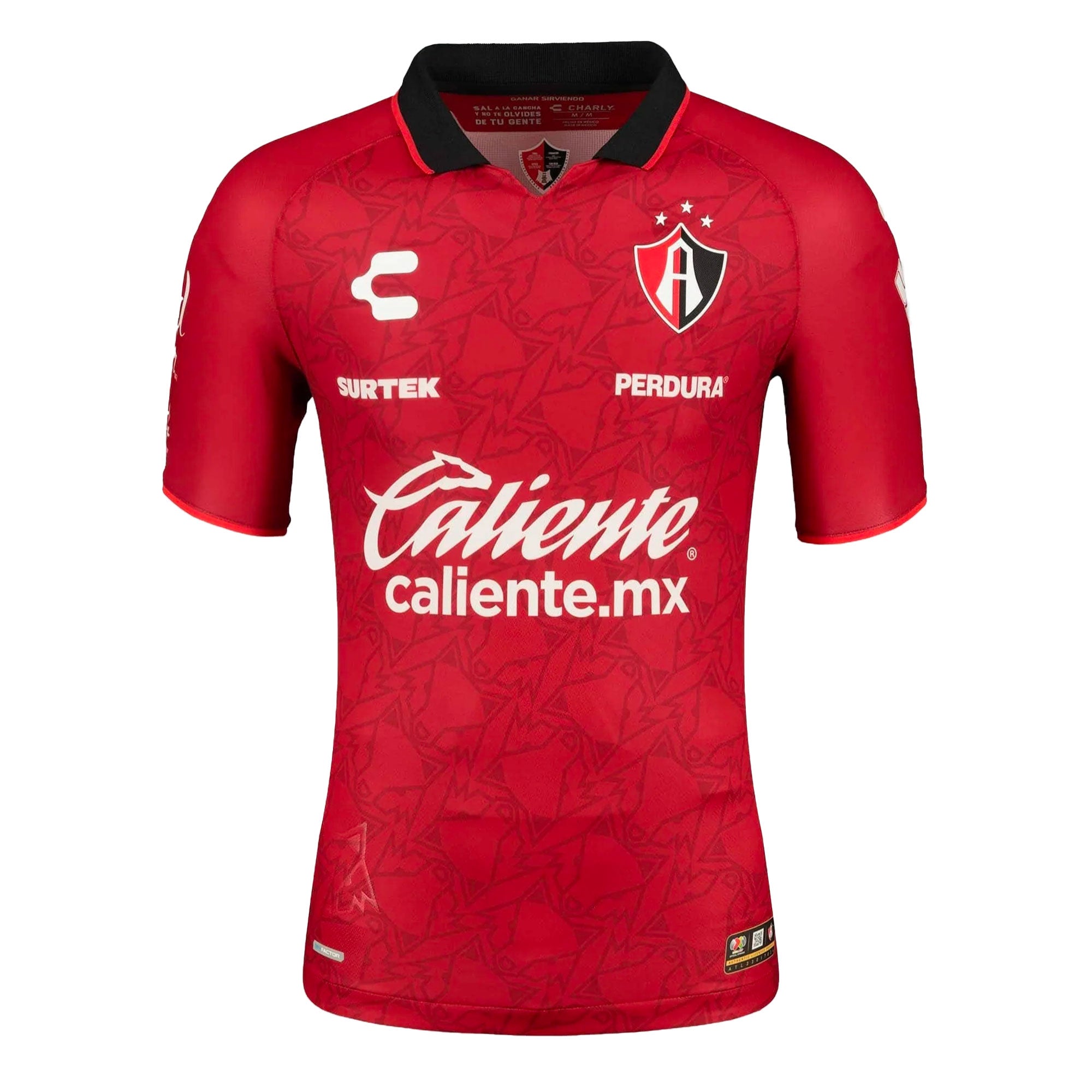 Charly Men's Atlas 2023/24 Authentic Away Jersey Red/Black、mySite、bottomscart