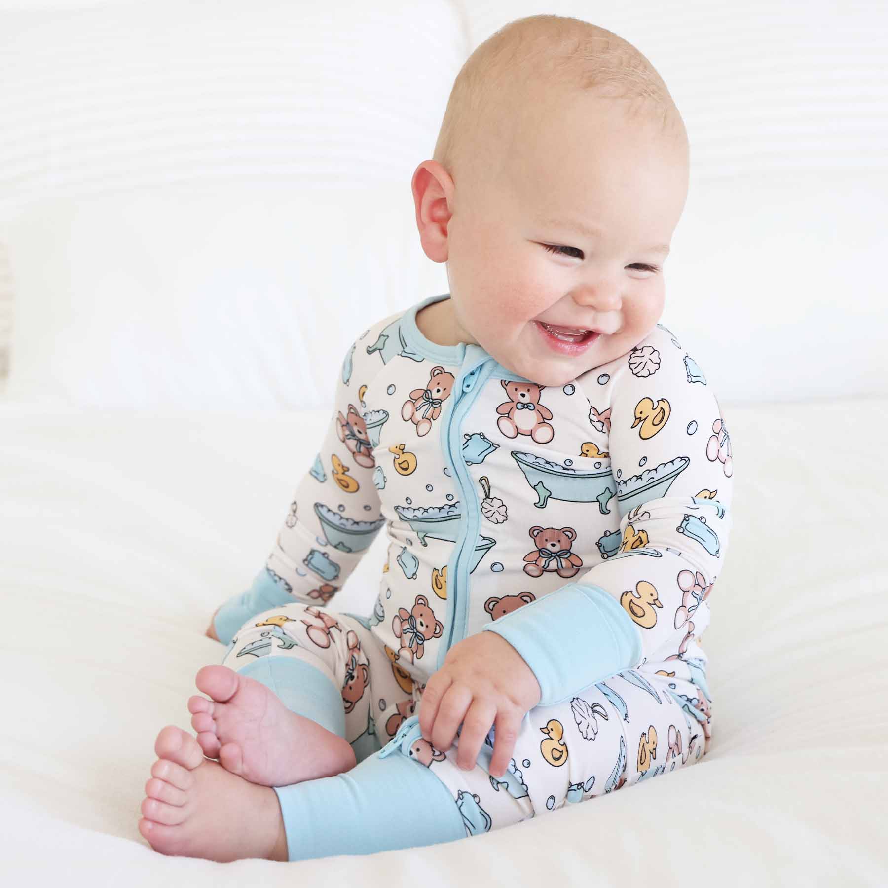  Bathtime Besties Convertible Zip Romper | Blue、mySite、layawaytickets