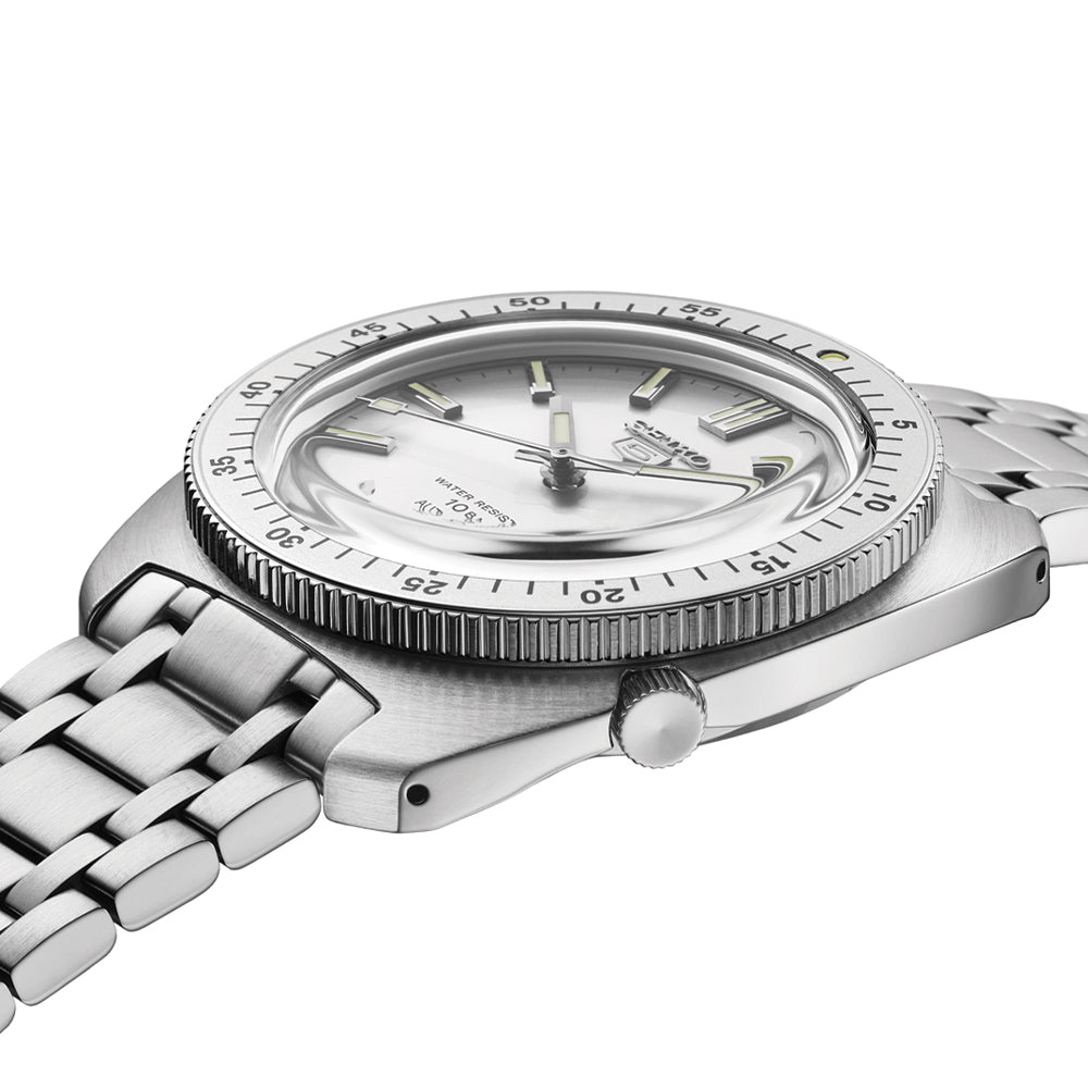  SRPL91 Seiko 5 Heritage Design Re-Creation Limited Edition 38.2mm - Silver on Bracelet