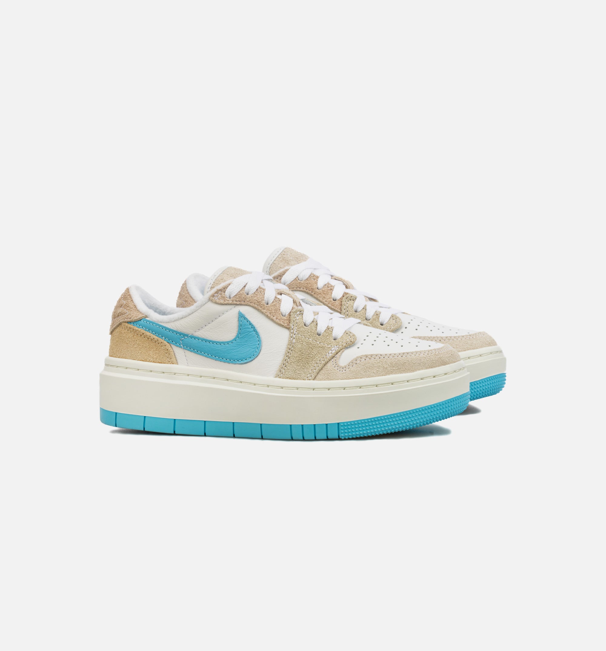 Air Jordan 1 Elevate Low Salt Lake City Womens Lifestyle Shoe - Beige/Blue、mySite、dreamappss