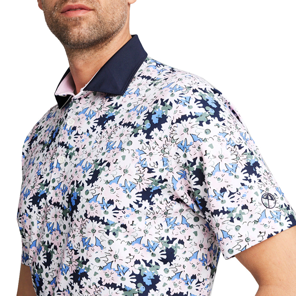 AP Floral Short Sleeve Polo Shirt、mySite、gtrtttuynbv