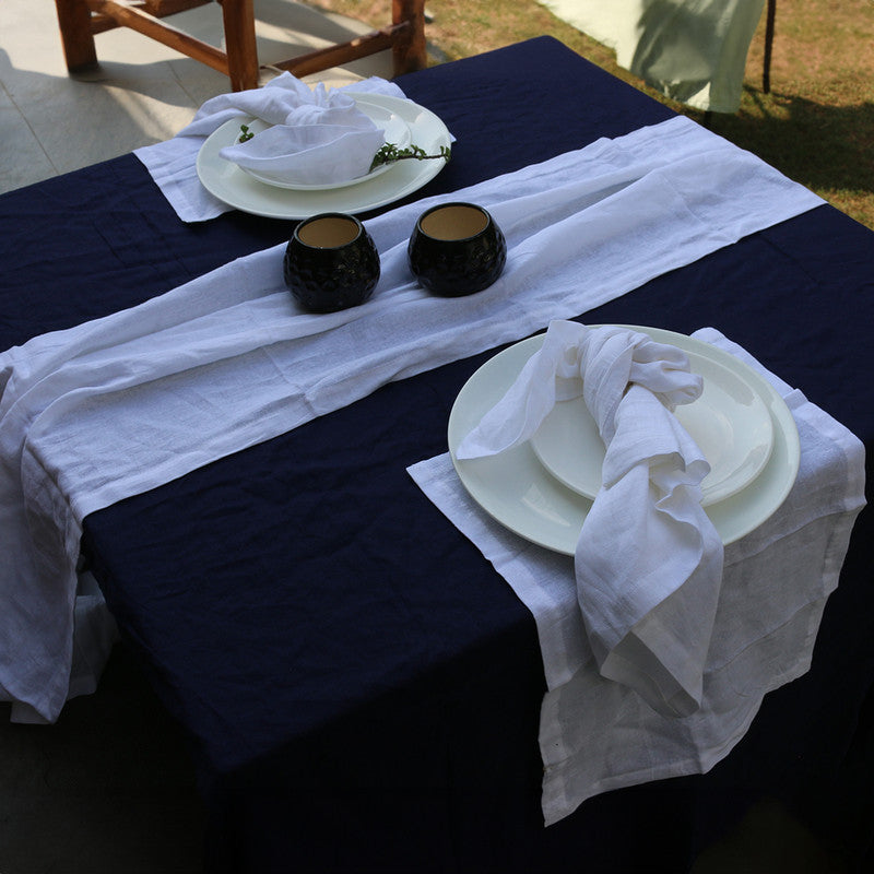 Pure Linen Table Mats | Set of 2 | White、mySite、camillekostekn