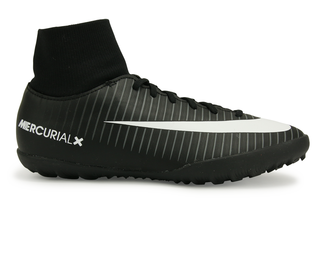 Nike Kids MercurialX Victory VI Dynamic Fit Turf Soccer Shoes Black/White/Dark Grey、mySite、noshort