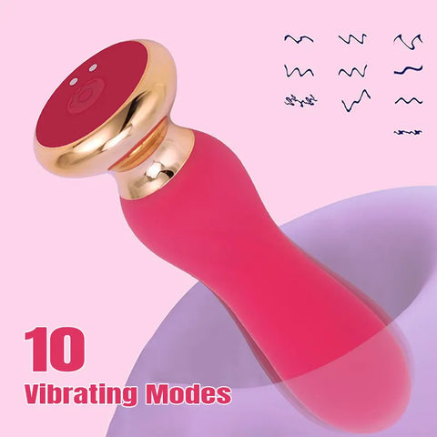 G-Spot Vibrating Silicone Anal Plug