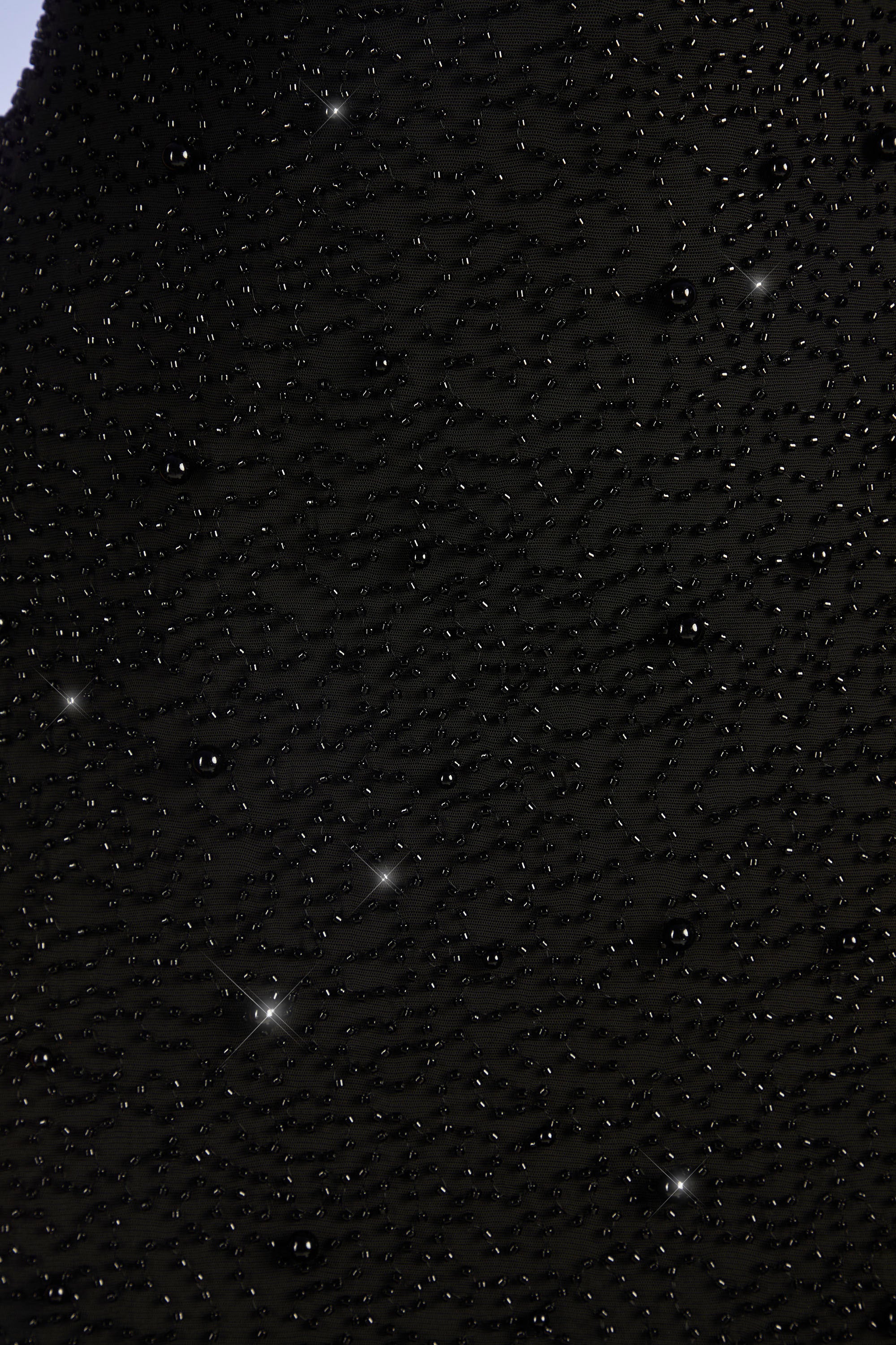 Embellished Bandeau Maxi Dress in Black、mySite、solidvoid