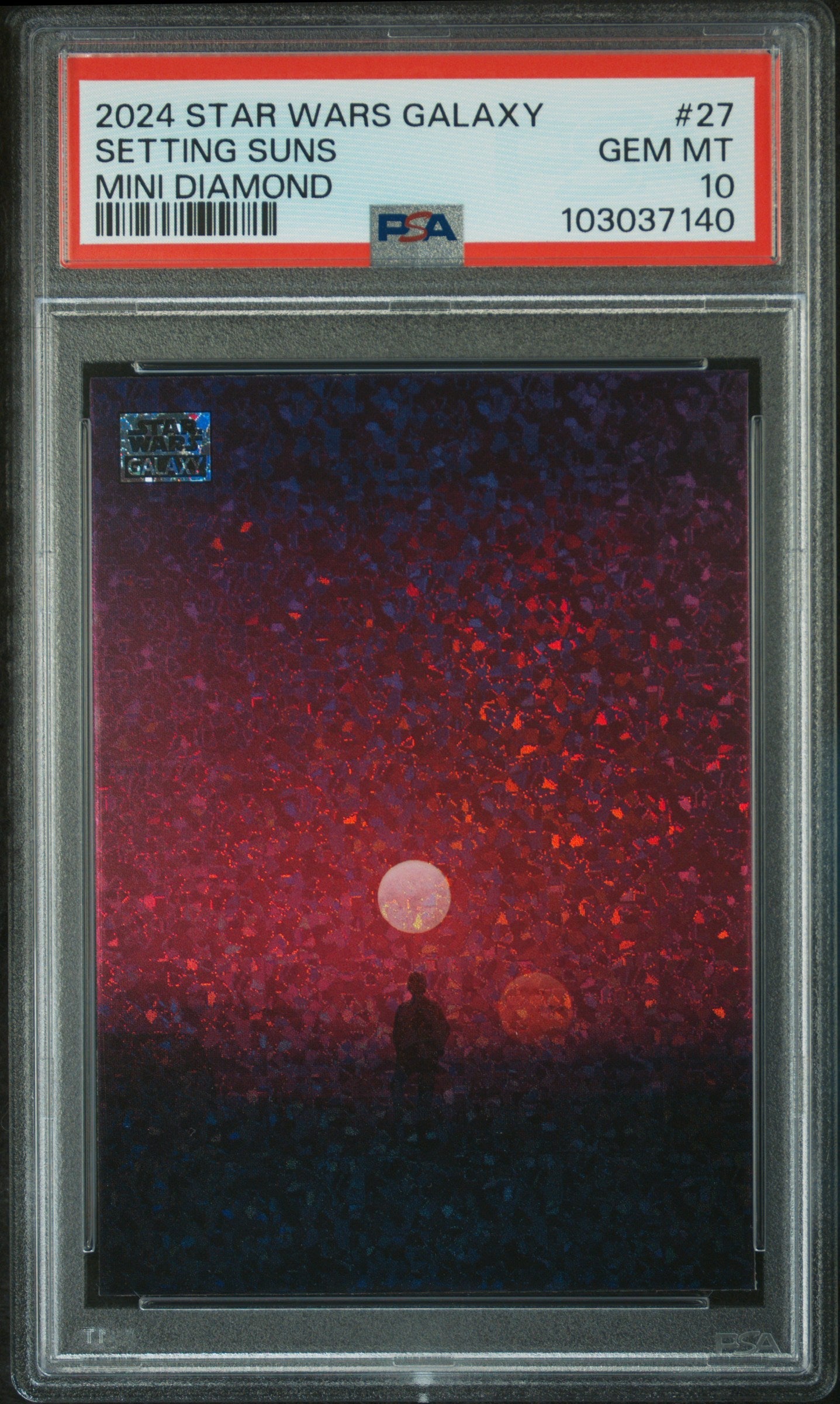 Setting Suns #27 Mini Diamond PSA 10 Topps Chrome Star Wars Galaxy 2024、mySite、waistdrama