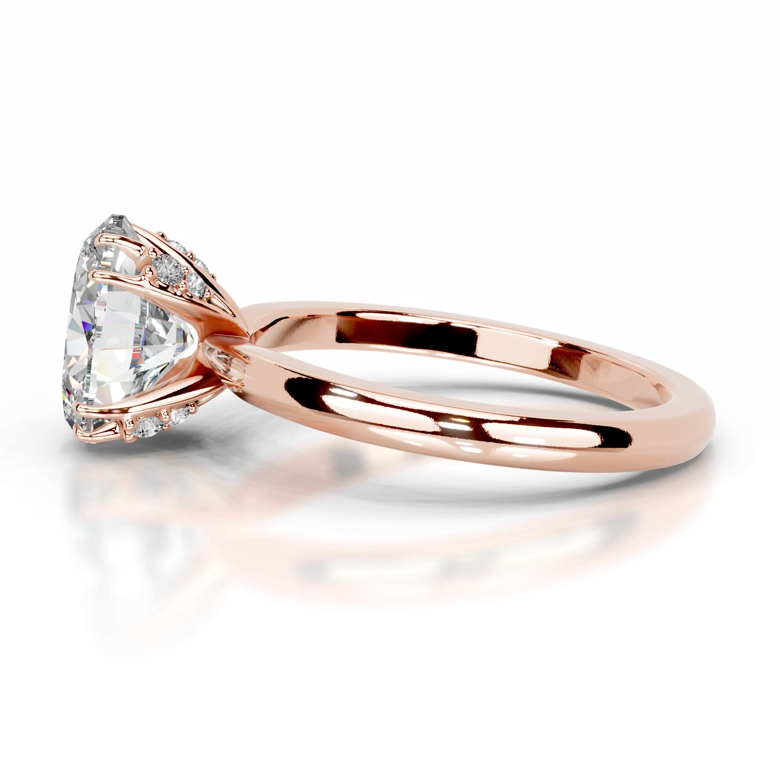 Ballina Moissanite & Diamond Ring - 14K Rose Gold、mySite、hinf8tx79