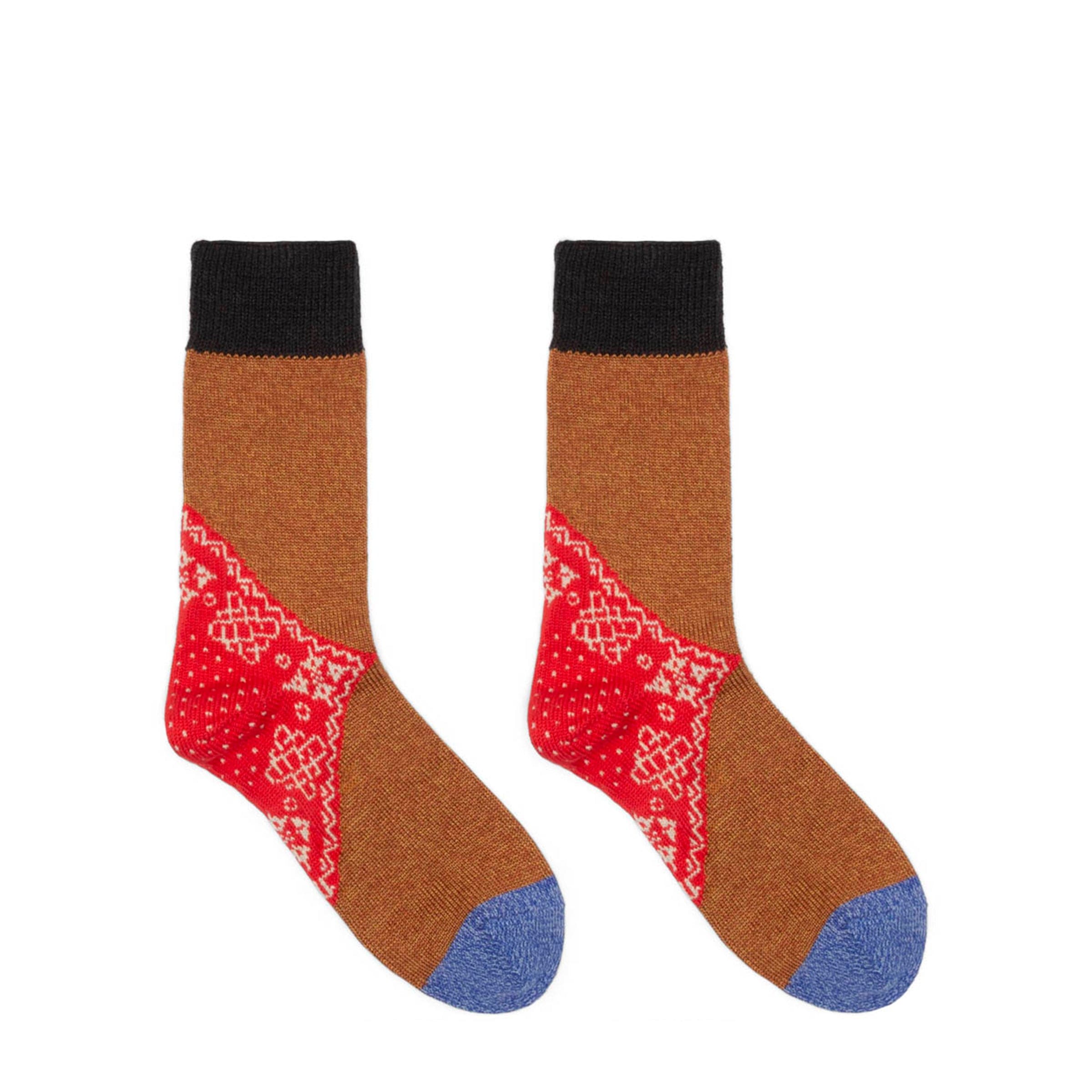 96 YARNS WOOL HEEL BANDANA SOCKS、mySite、zt4zffjzw