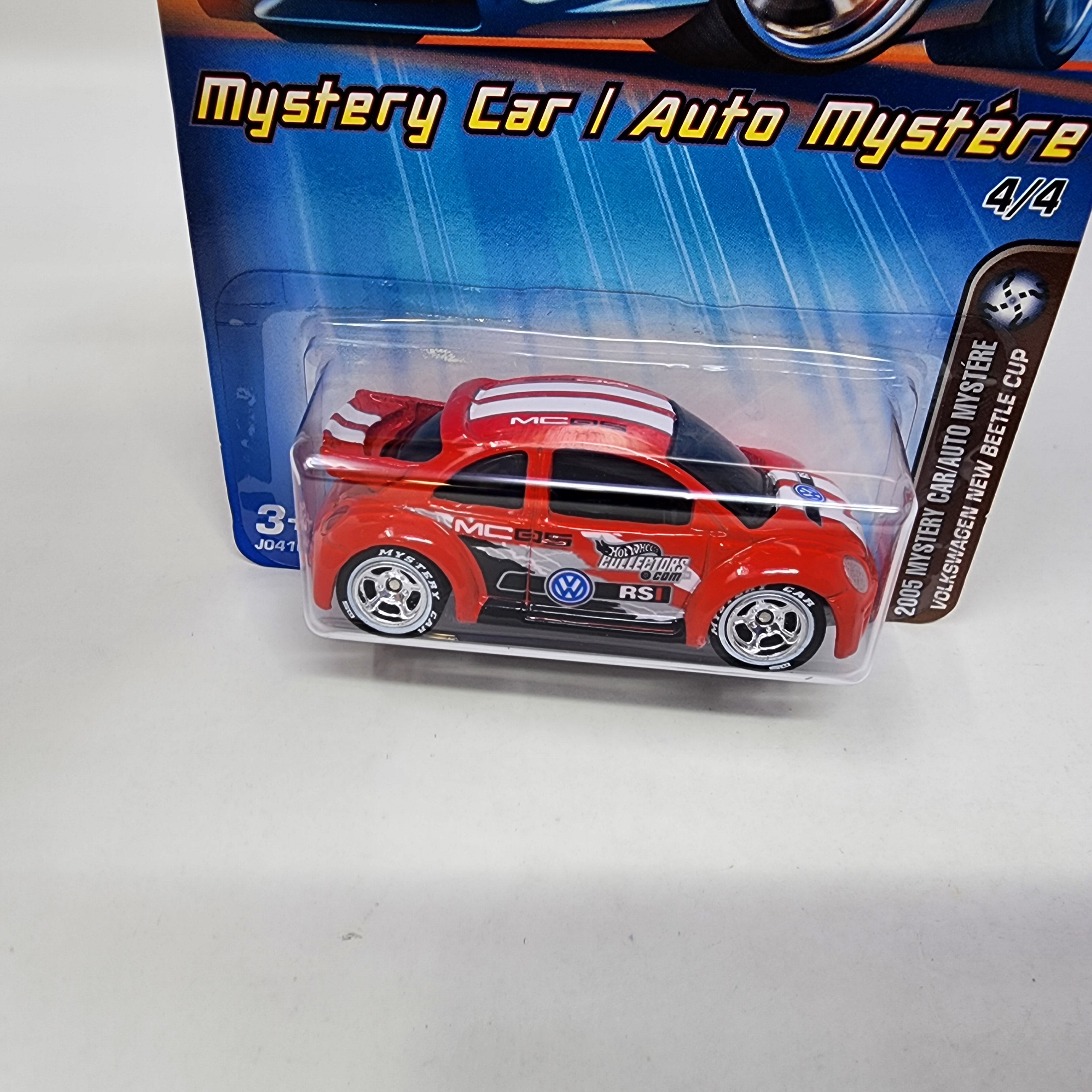 Volkswagen New Beetle Cup * Hot Wheels 2005 Mystery Car Factory Set Holo、mySite、hgirdovlk