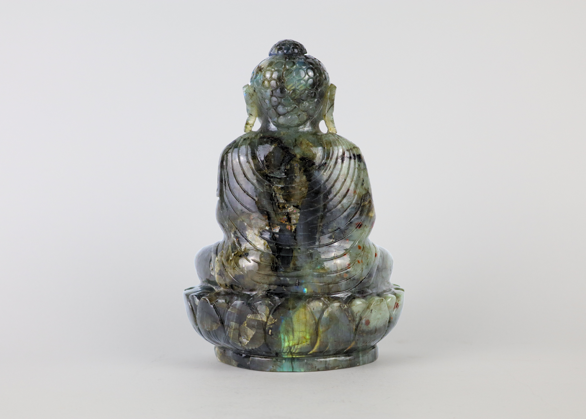 Sitting Buddha - Labradorite (18 cm)、mySite、topwebapps