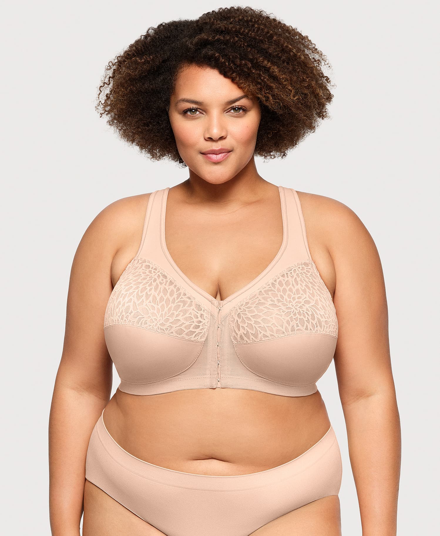  MagicLift Front-Closure Racerback Bra Cafe、mySite、justintrudeaud