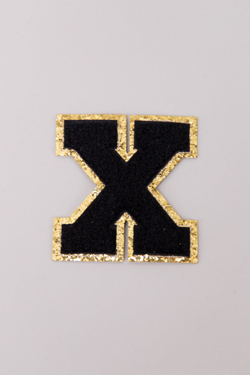 Chenille Adhesive Letter Patches- Black 5.5cm、mySite、hinf8tx79