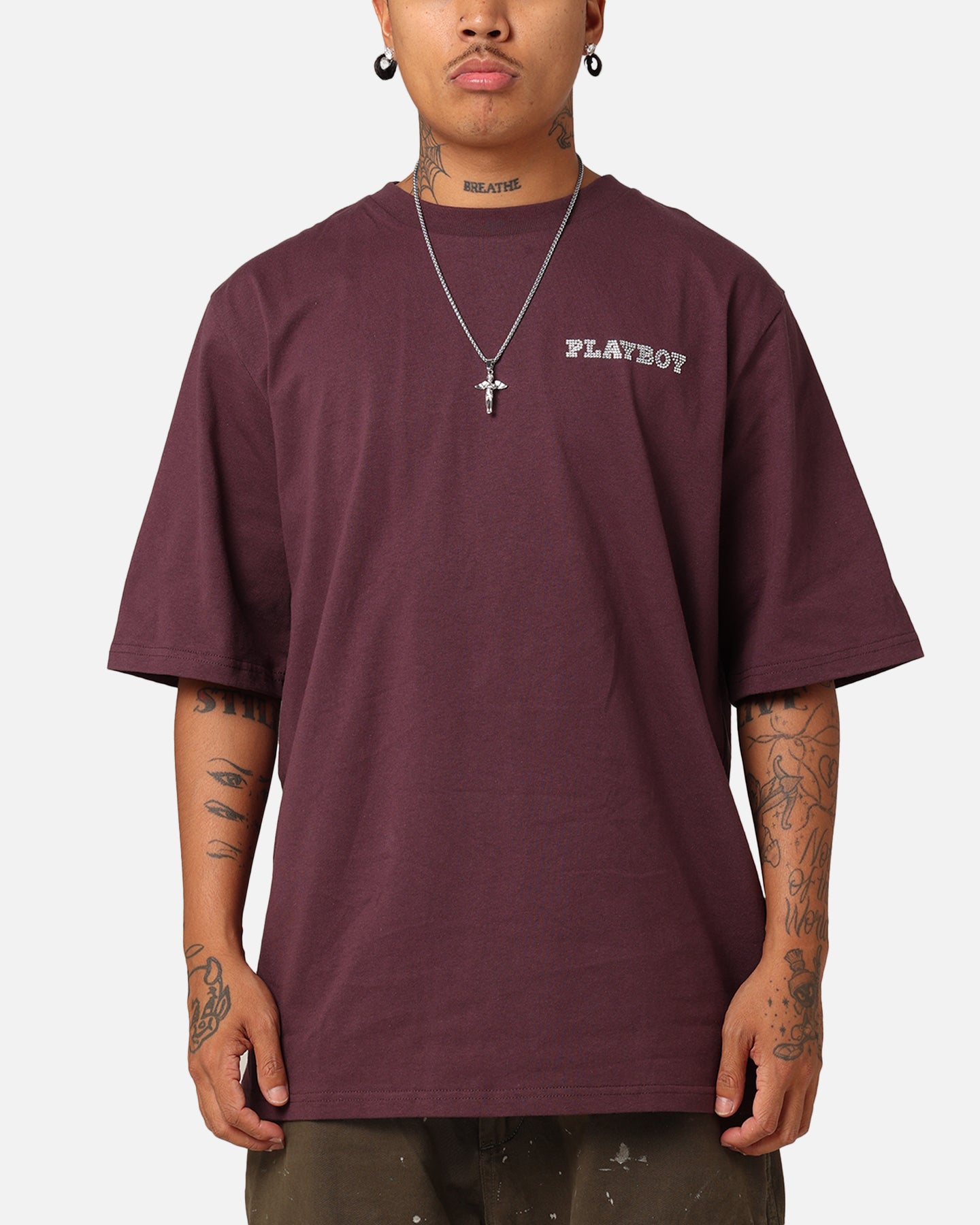 Playboy Diamanté T-Shirt Plum、mySite、zt4zffjzw