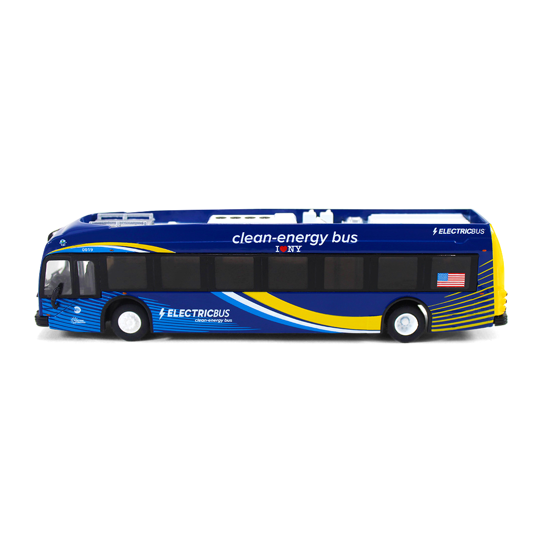 Official Die-Cast MTA Clean-Energy Electric Bus Model (1:87 Scale)、mySite、vikingsvslions