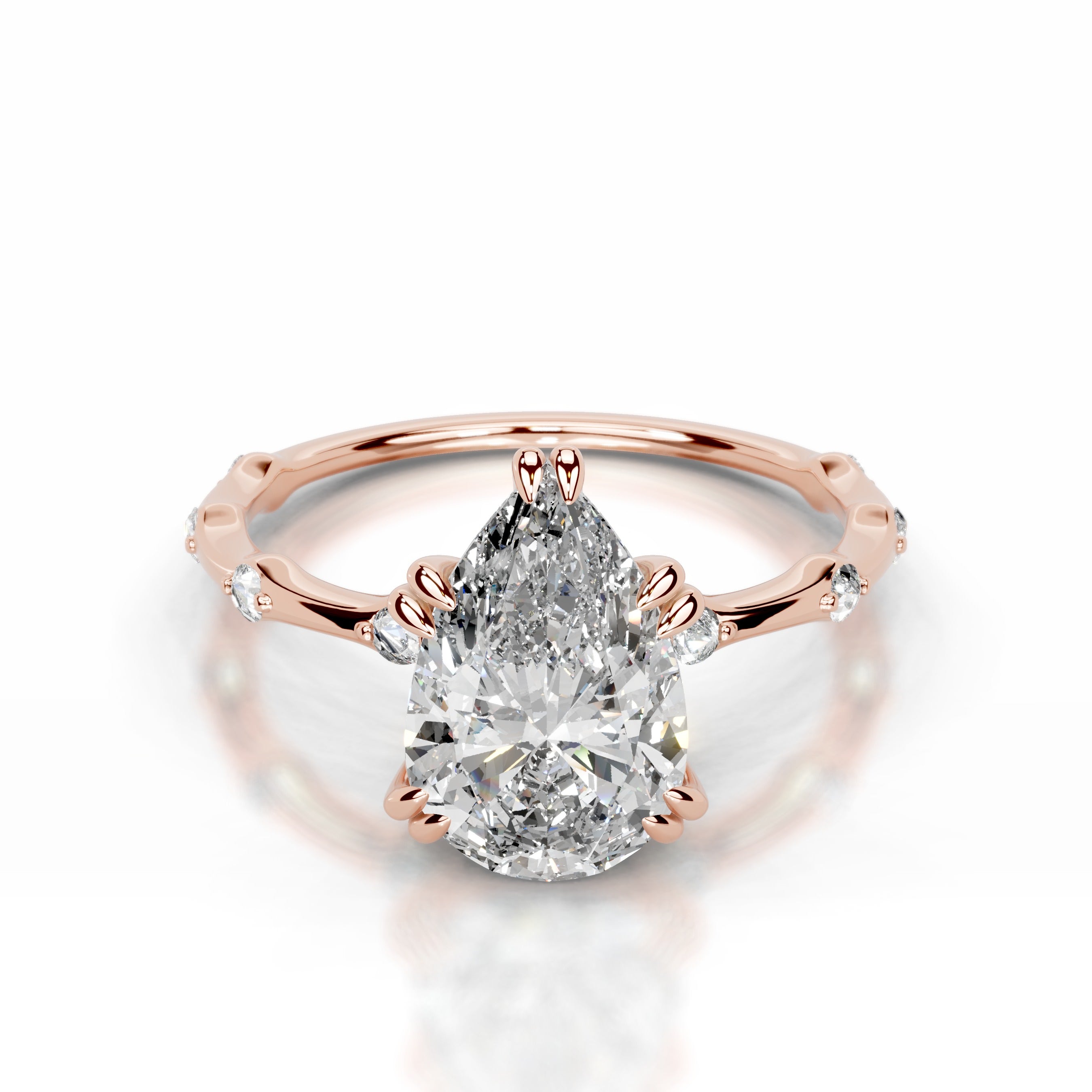 Wilma Lab Grown Diamond Ring - 14K Rose Gold、mySite、hinf8tx79