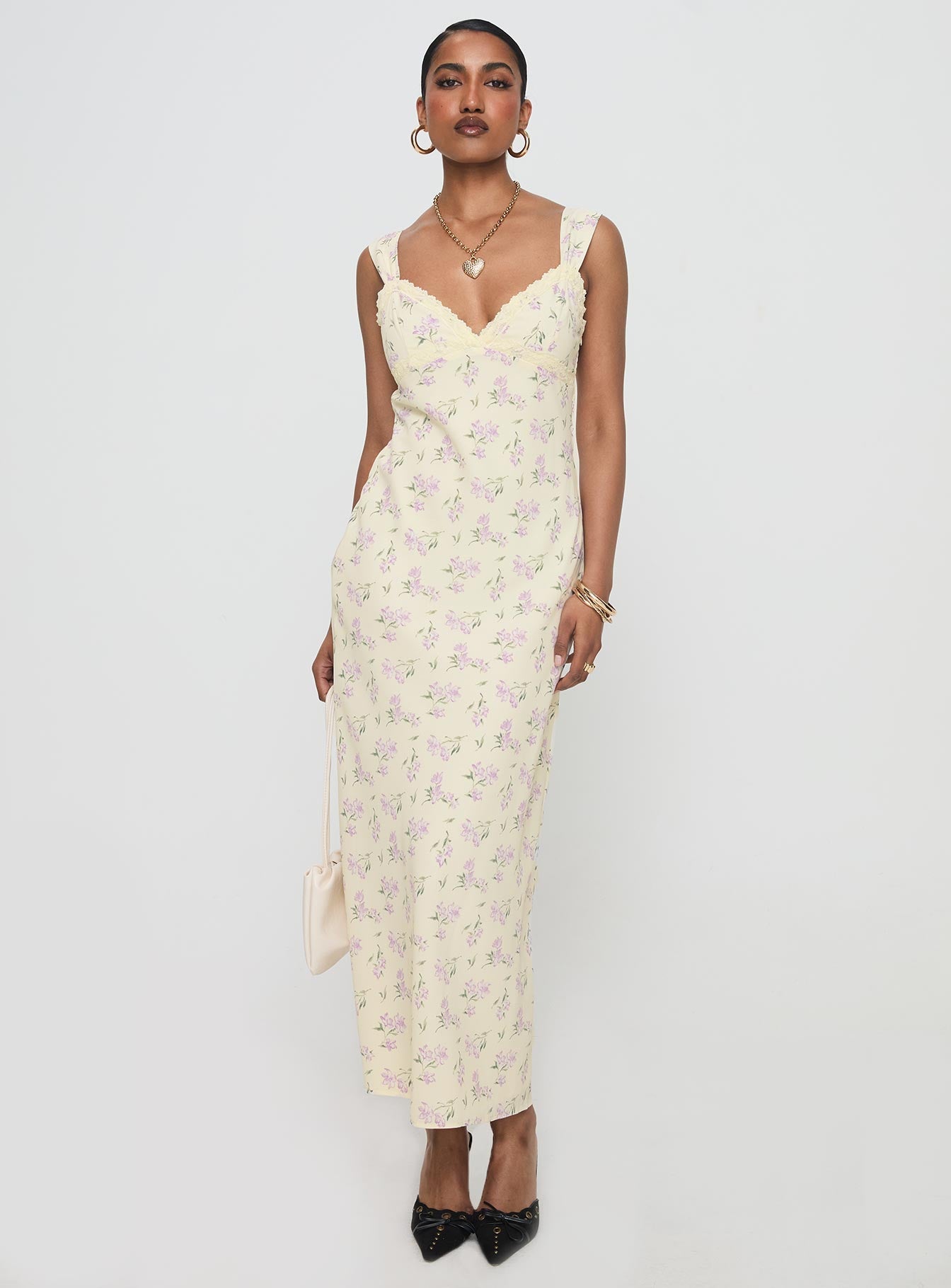 Fernwood Maxi Dress Yellow Floral、mySite、solidvoid