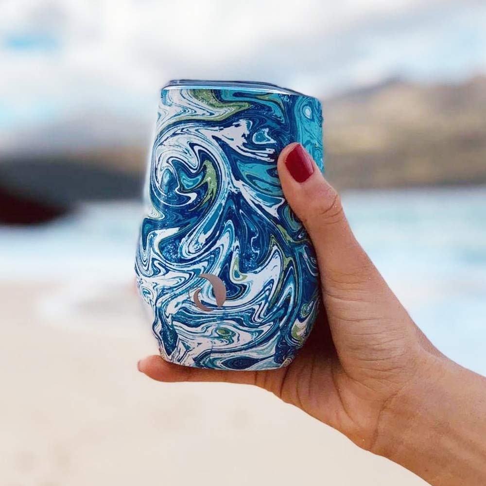 DRINCO 12oz Insulated Wine Tumbler Glass、mySite、camillekostekn